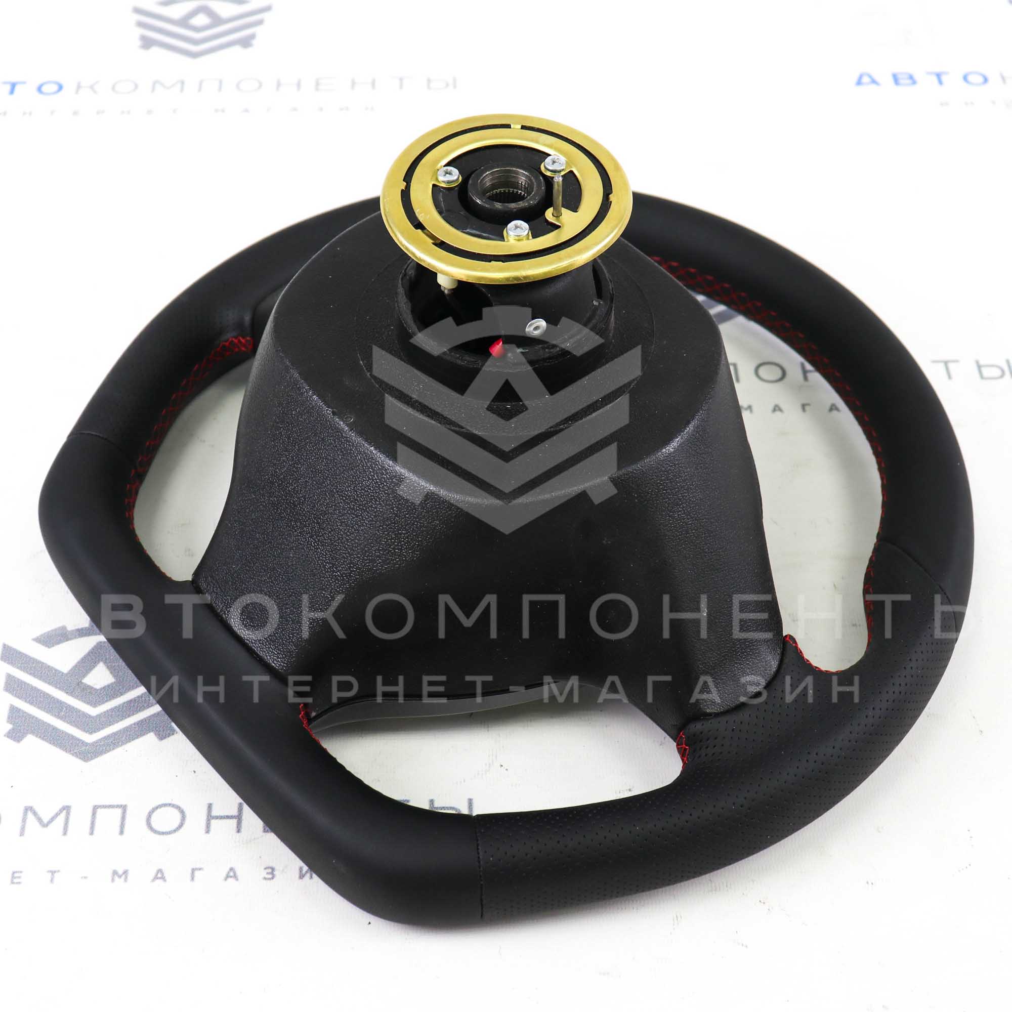 Анатомический руль AMG Приора 2 (в коже) "ШовАвто" ВАЗ 2113, 2114, 2115