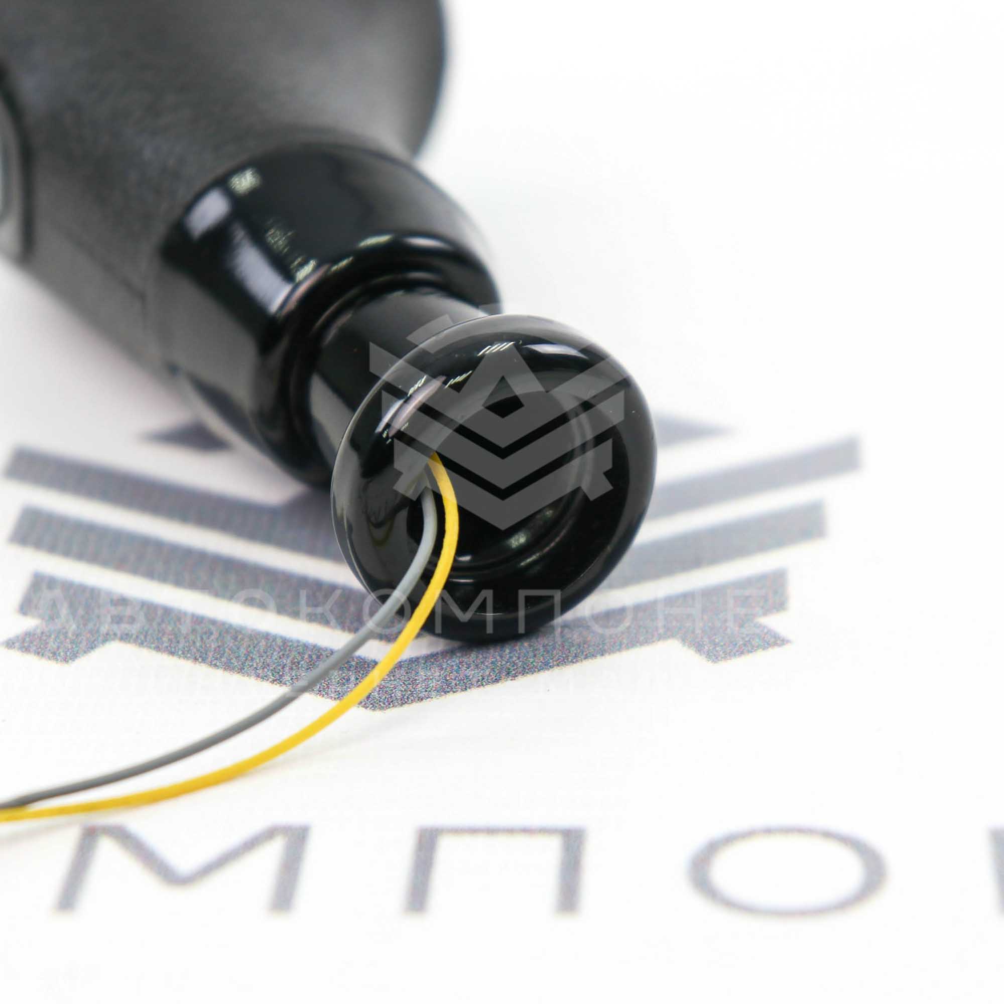 Ручка КПП (стиль Vesta) с подсветкой (синяя) под прямоугольный вал (черный лак)