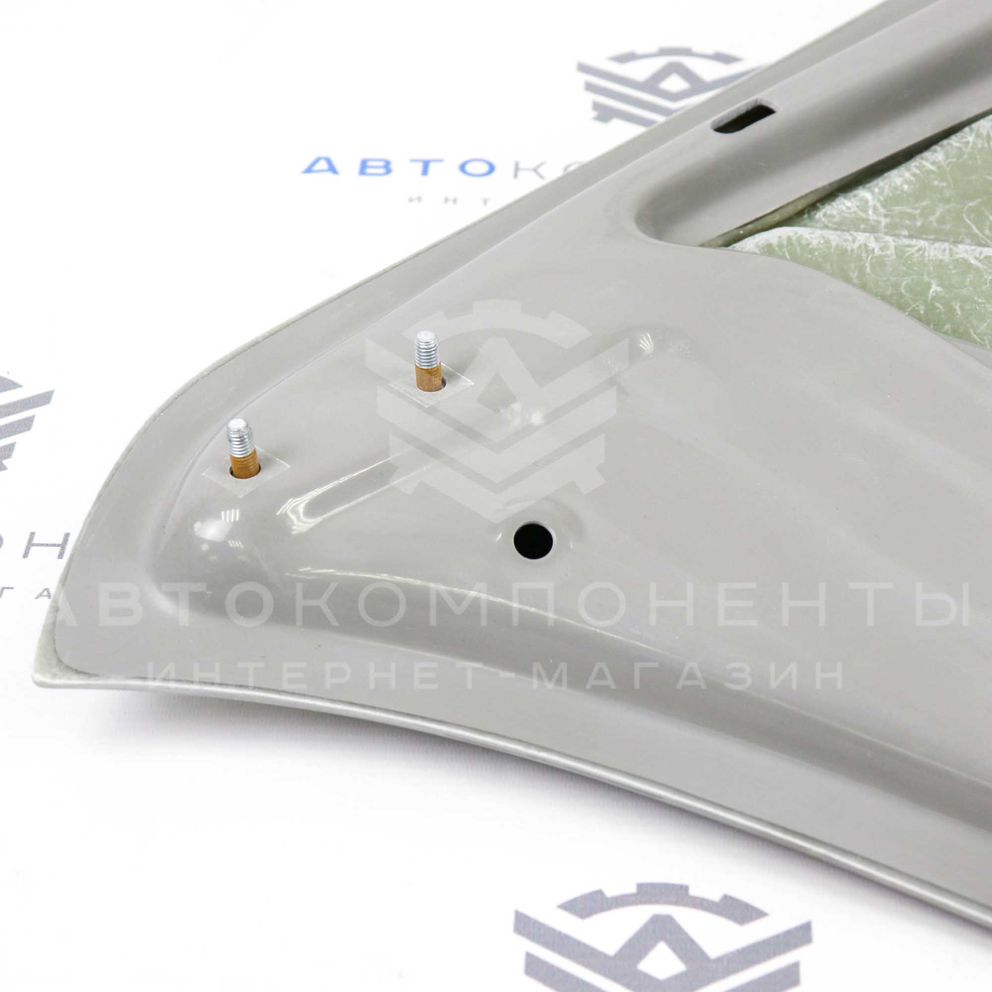Стеклопластиковый капот "AVR 3" (жабры) с отверстием под нулевой фильтр Лада Гранта, Калина 2 в цвет кузова