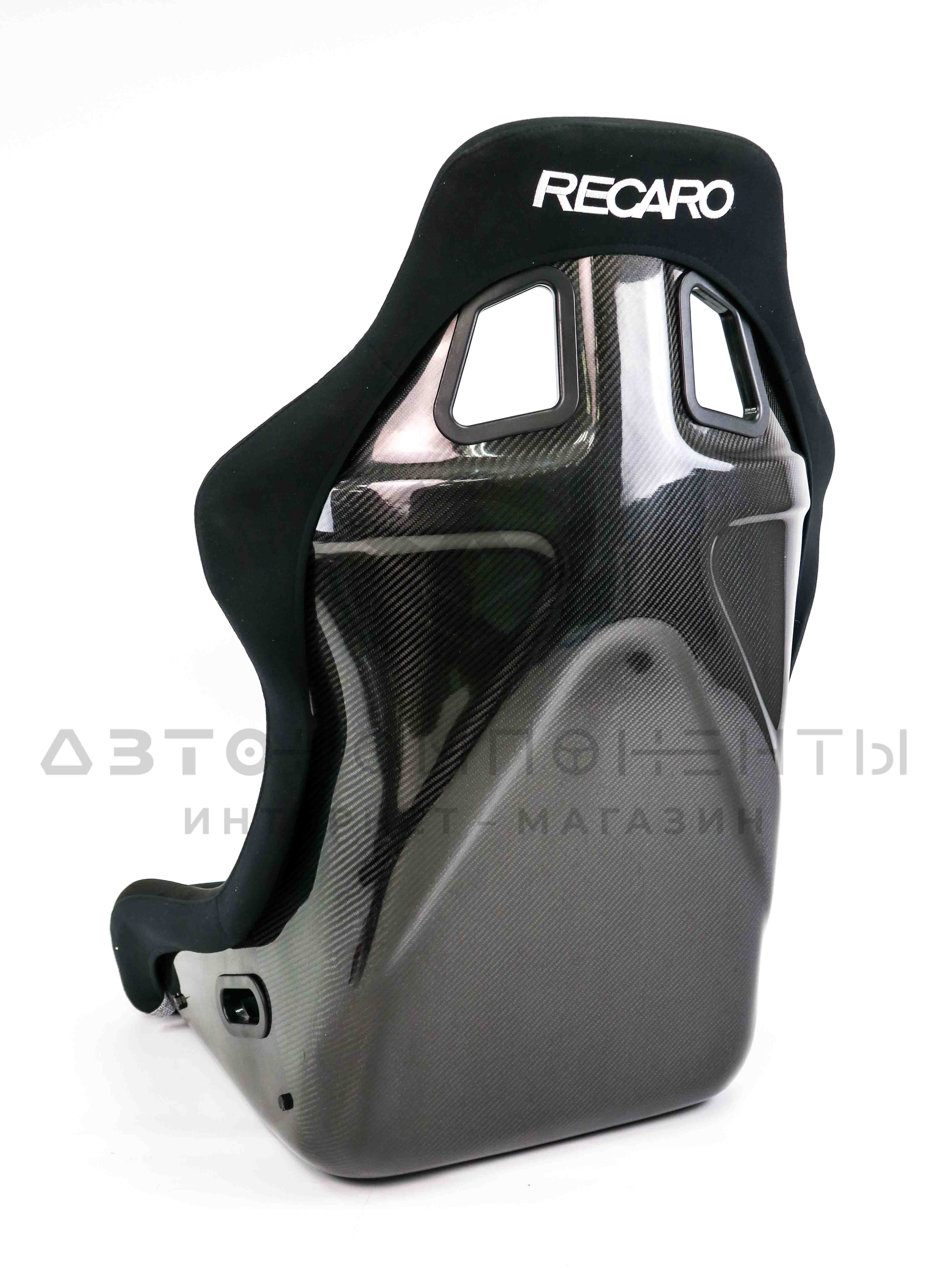 Ковш спортивный "RECARO" с салазками, размер XL (карбон, черный) 3-х слойный каркас
