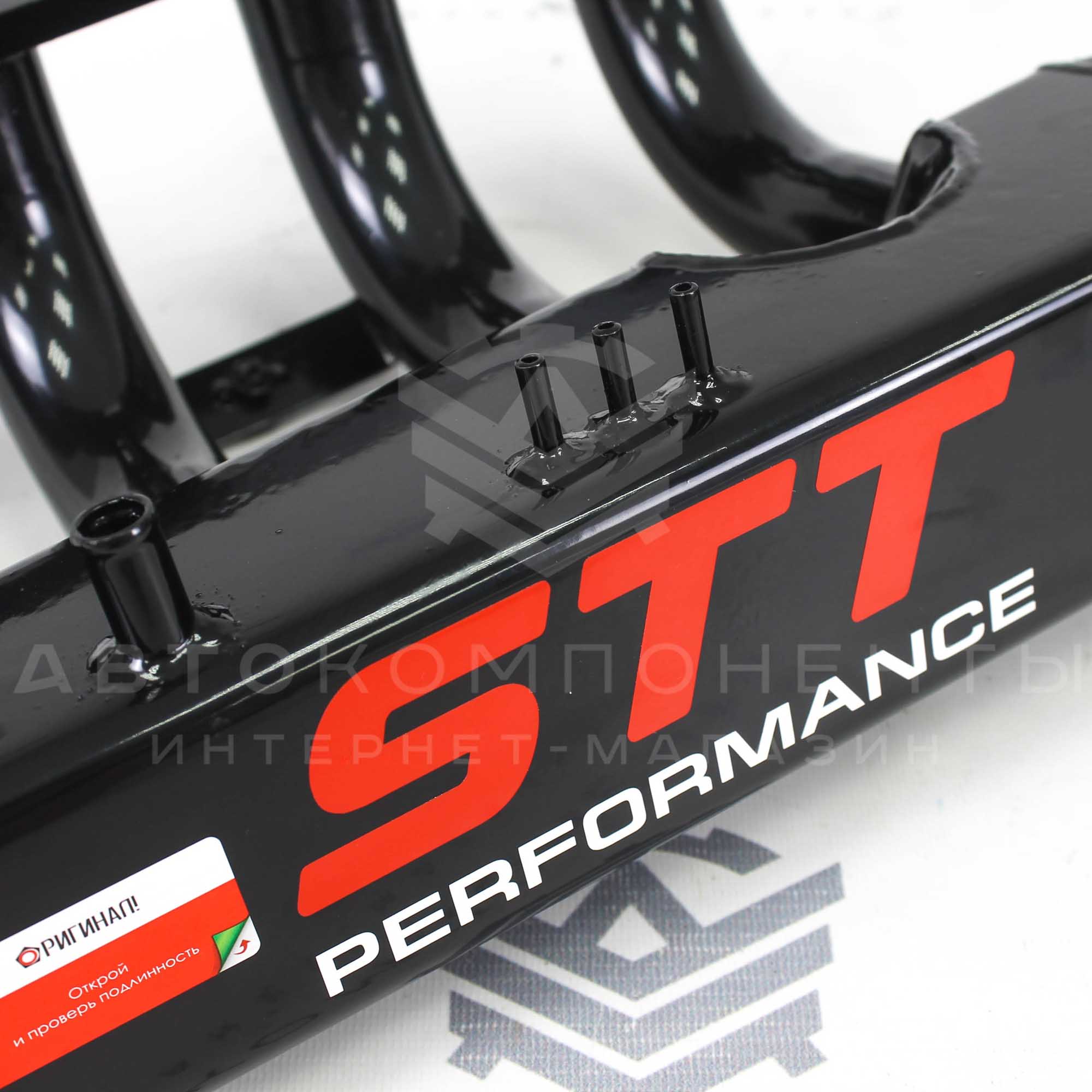 Ресивер STT 16V Лада Приора, квадратный, (механическая заслонка 2112), фланец ø38мм