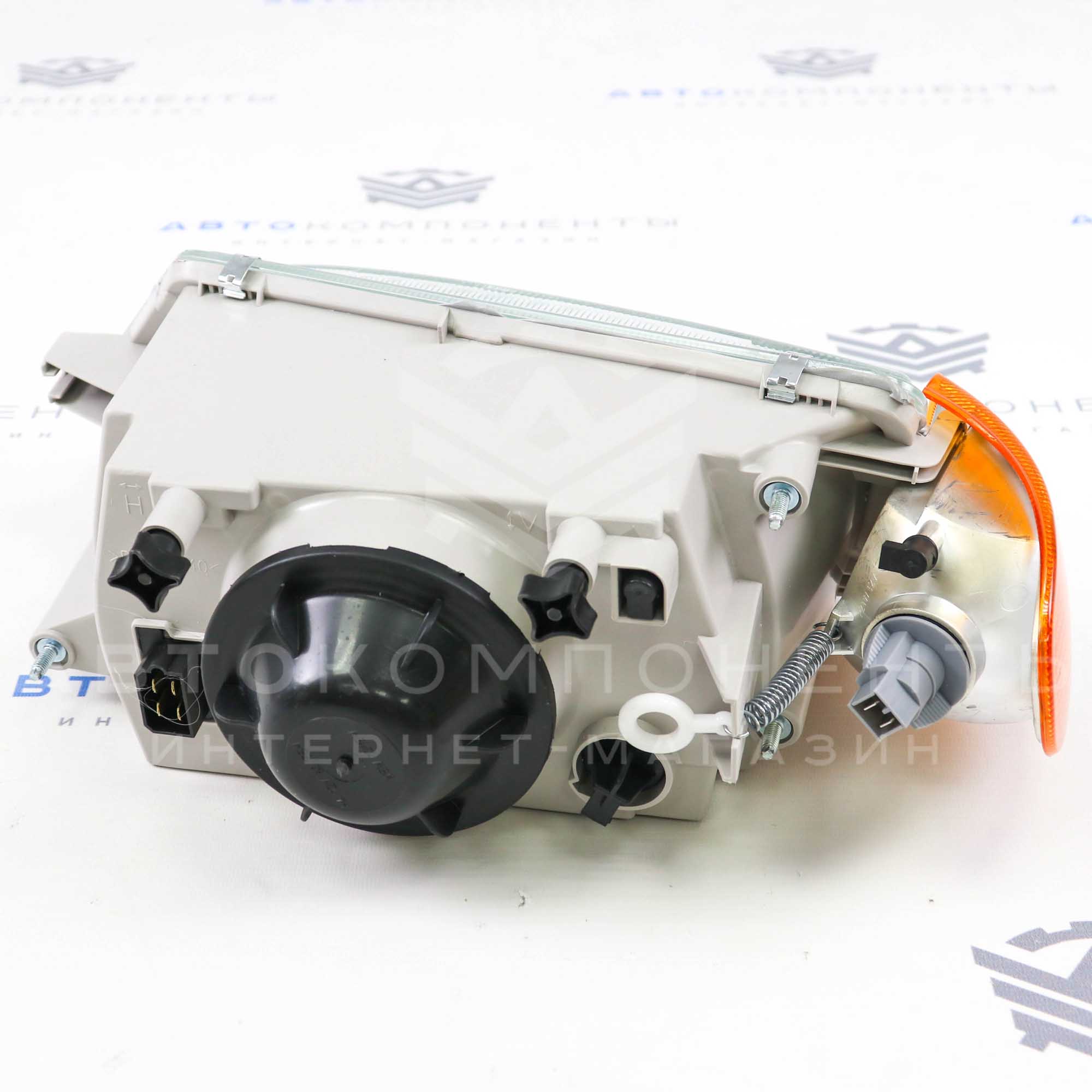 Фара с оранжевым поворотником (правая) ВАЗ 2113, 2114, 2115 (аналог Bosch) (ML136)