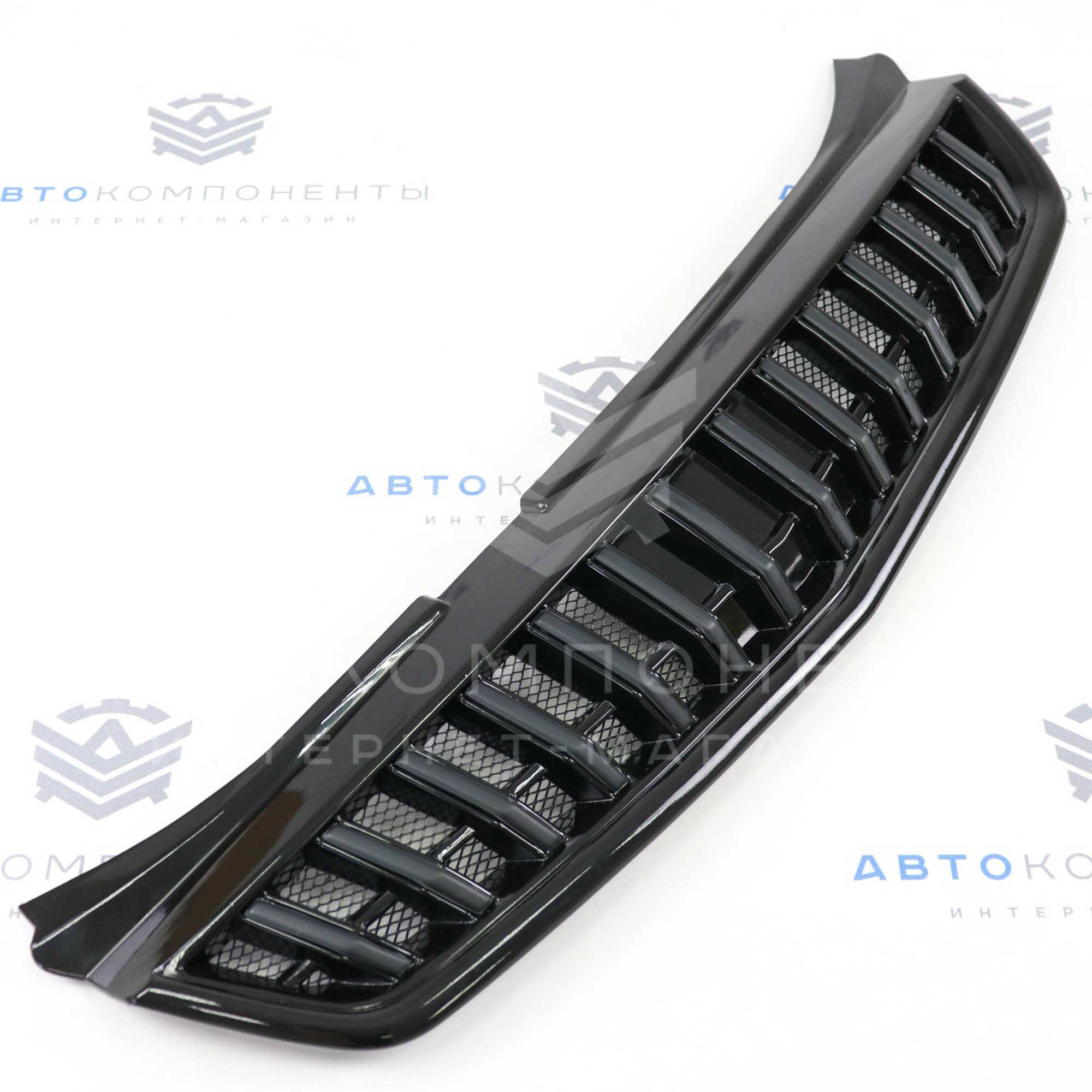 Решетка радиатора в стиле "Mercedes-Benz" (с сеткой) Лада Приора 2