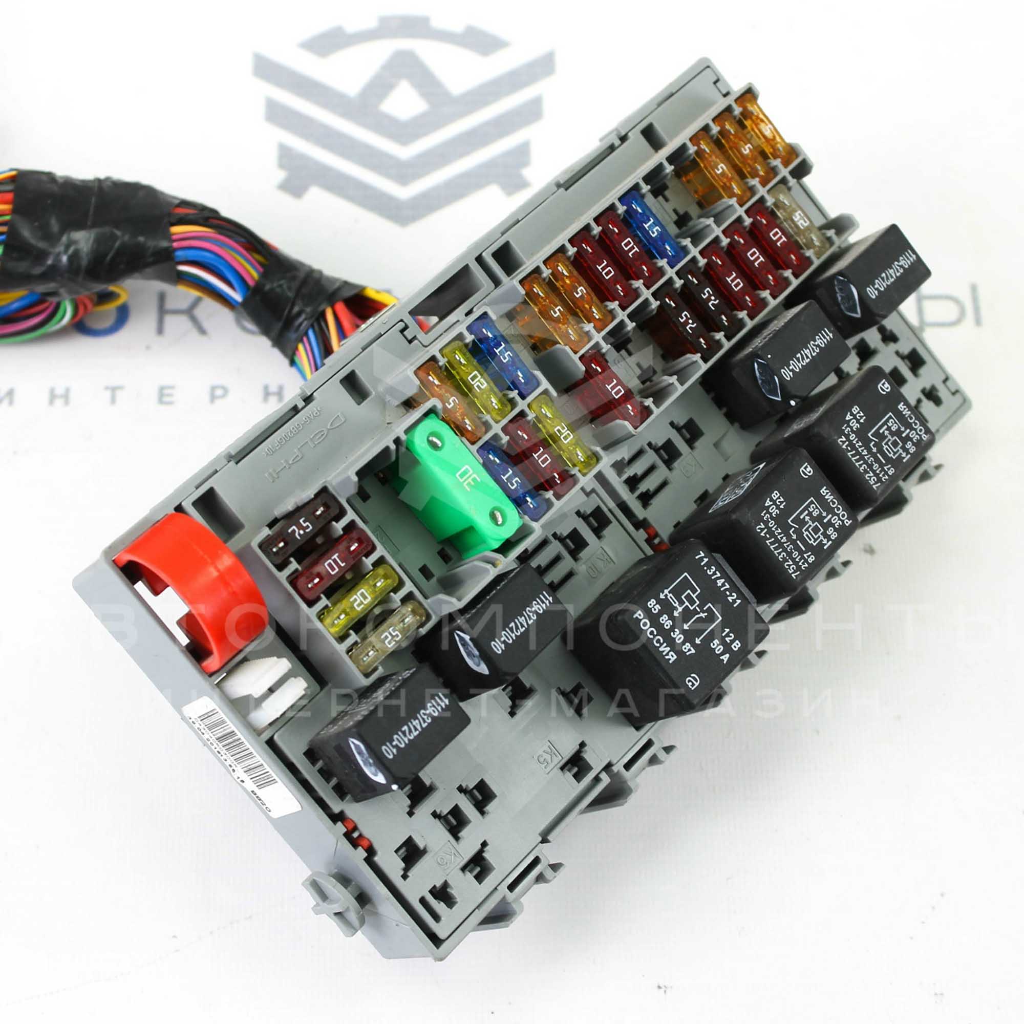 Жгут проводов панели приборов в сборе с блоком предохранителей 21704-3724030-40 rev.03 Лада Приора 2