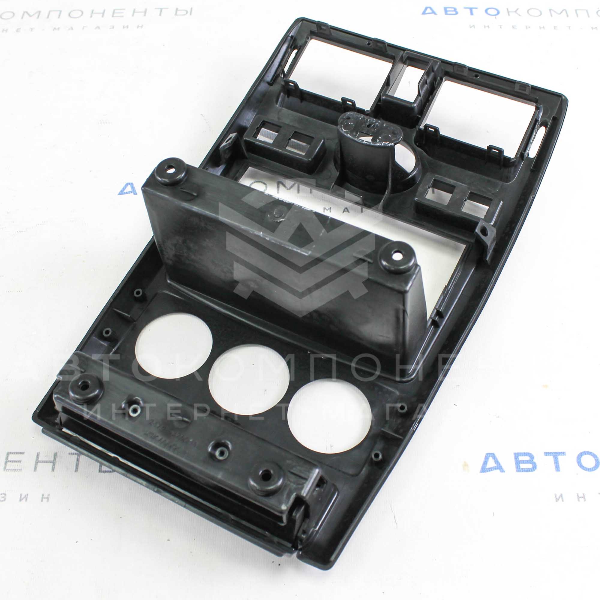 Центральная консоль 2DIN Лада Приора (черный лак)