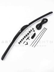 Бескаркасная щетка (дворник) с форсунками омывателя (600мм)