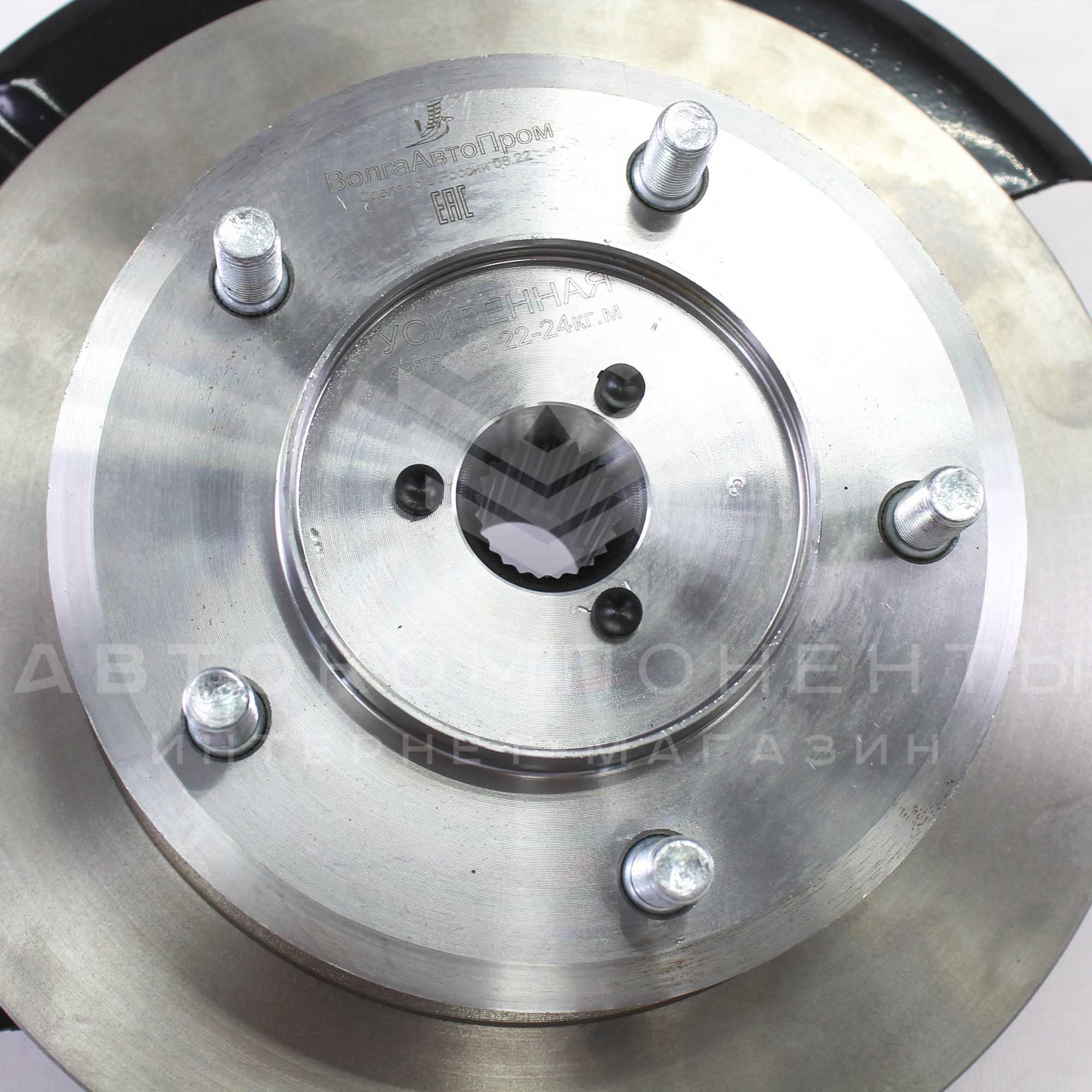 Усиленный ступичный узел с подшипником IVEKO в сборе с тормозным диском (правый, ABS) Лада Нива 4х4