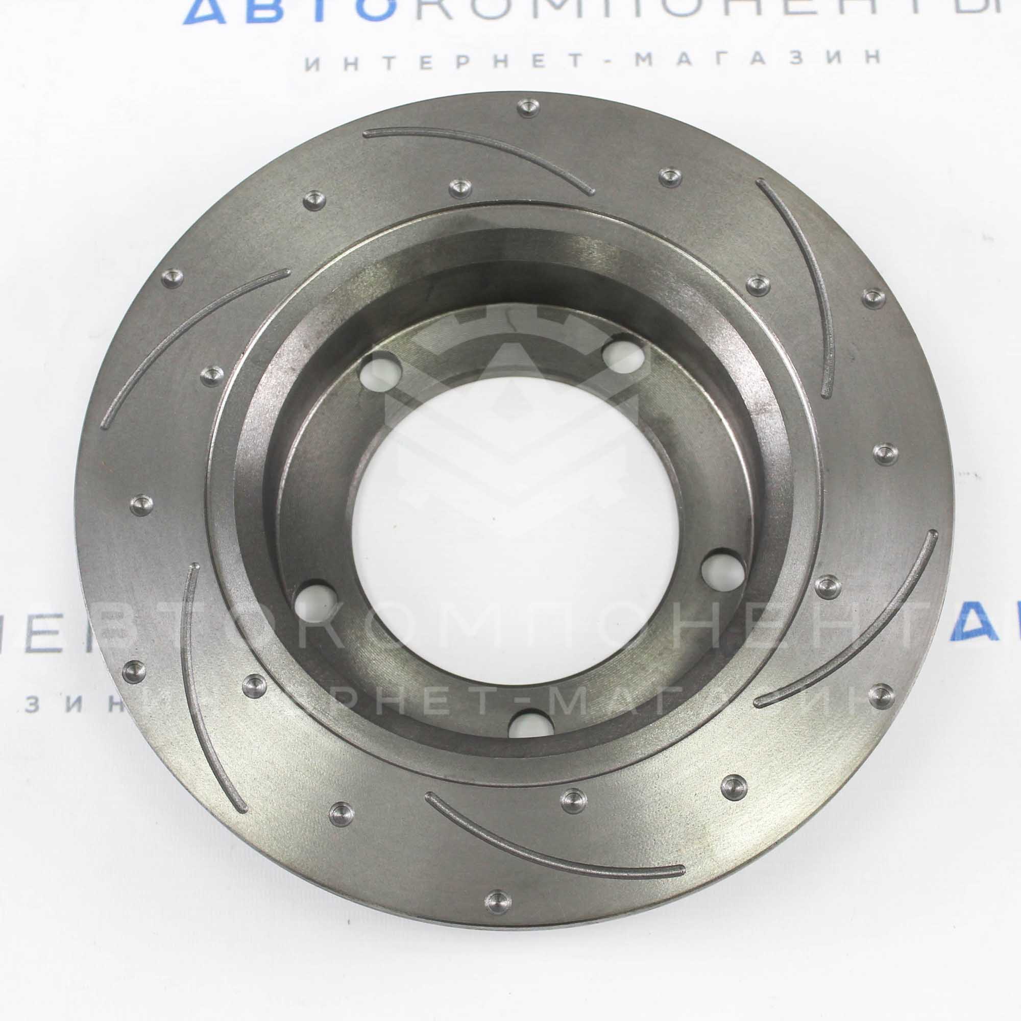 Тормозные диски (нового образца) "АТС" Sport (насечки, перфорация) Лада Нива 4х4 Урбан
