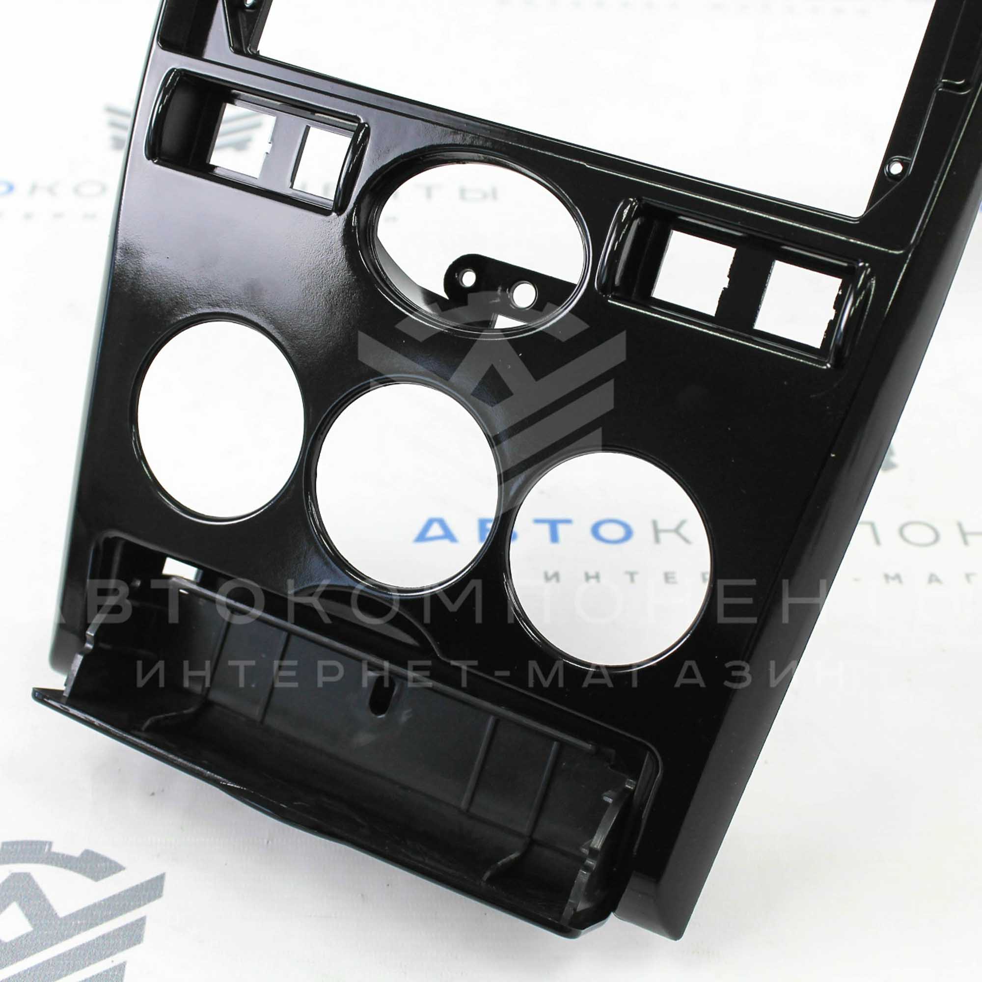 Центральная консоль 2DIN (9 дюймов) Лада Приора 1 (черный лак)