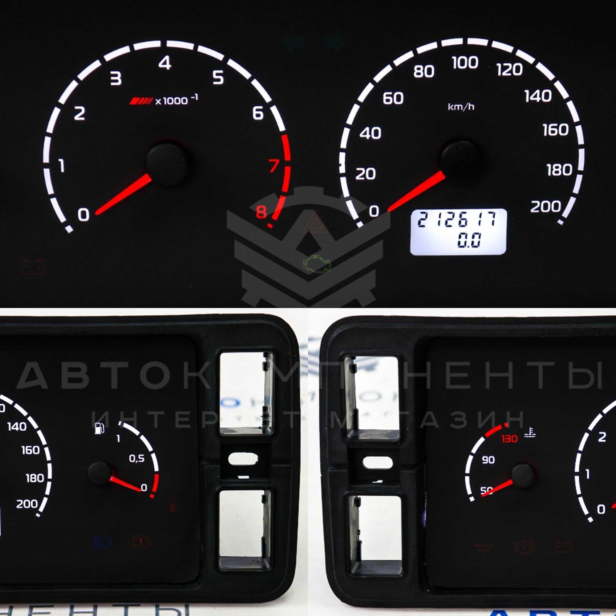 Комбинация приборов с тонированным стеклом ВАЗ 2104, 2105