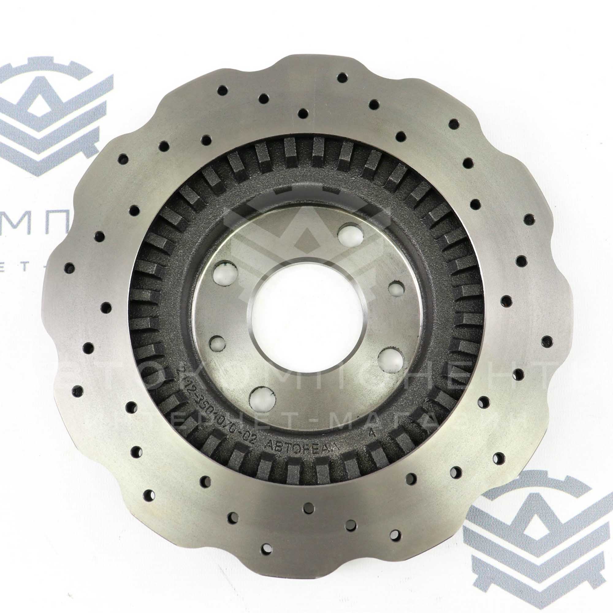 Тормозные диски "Audi RS6" с перфорацией (аналог) ВАЗ 2110-2112, Гранта, Калина, Приора