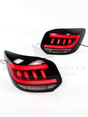 Светодиодные фонари Лада Гранта (лифтбек) в стиле Mustang (тонированные)