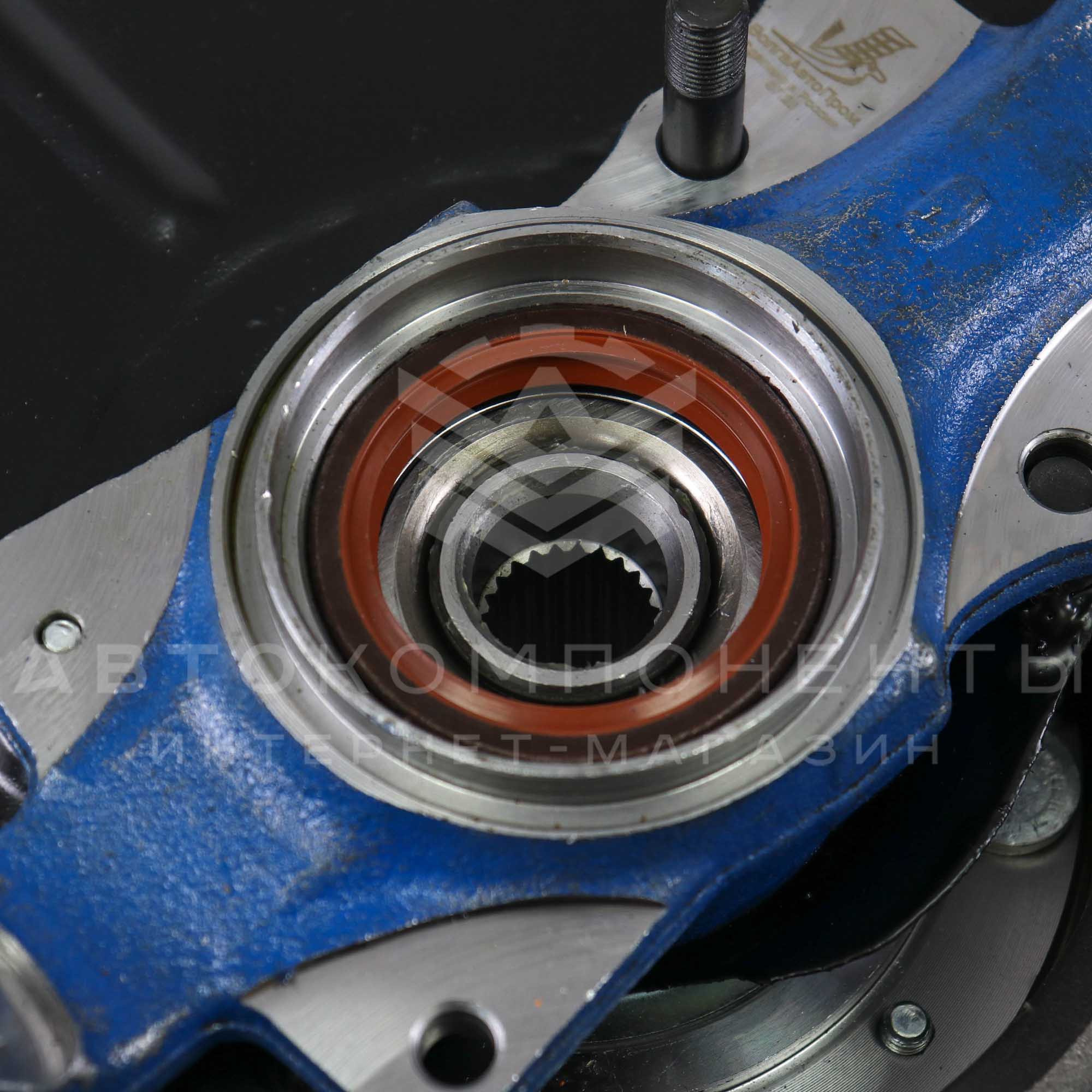 Усиленный ступичный узел (с креплением тормозного диска 21214) в сборе (левый, ABS) Лада Нива 4х4