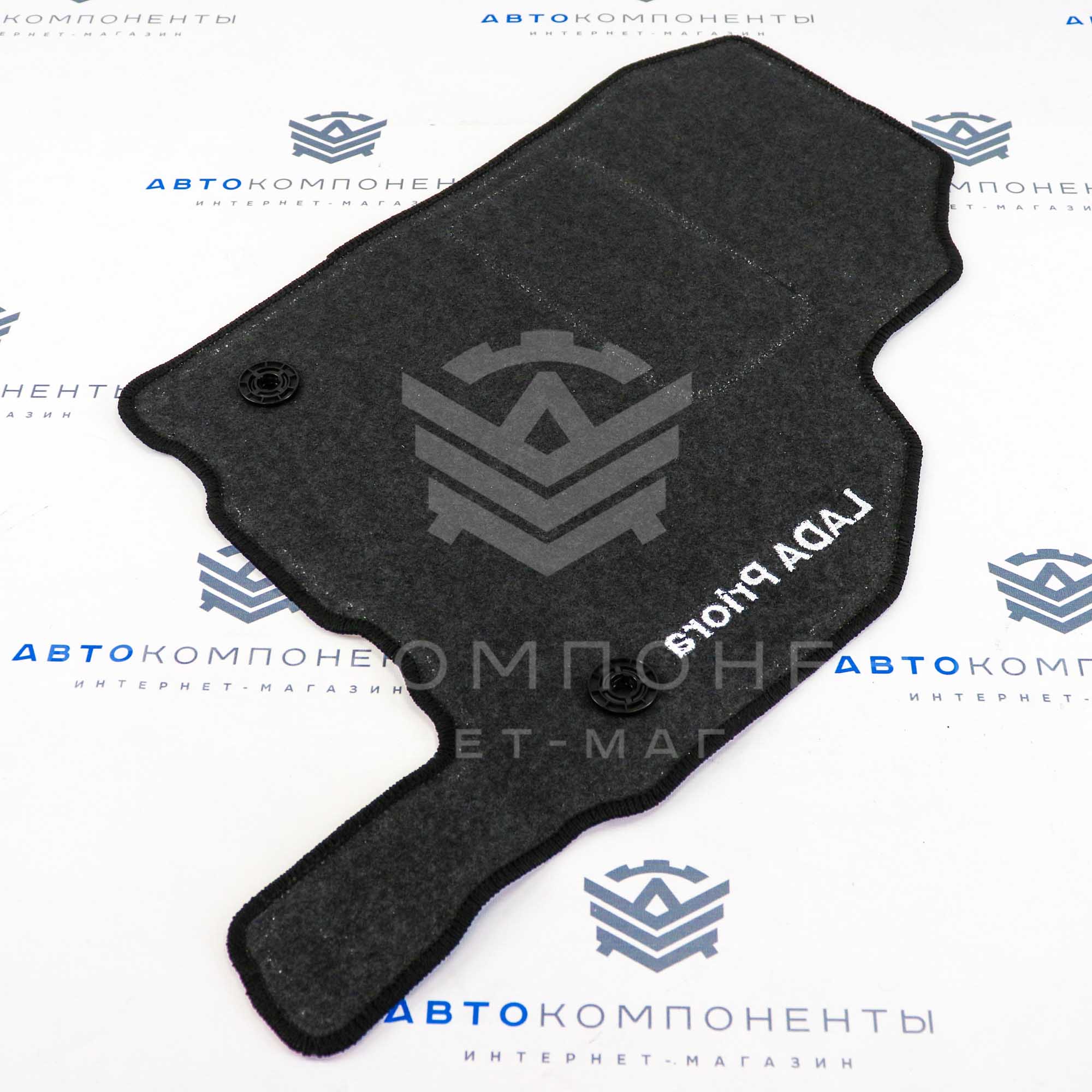 Ворсовые ковры с надписью "Priora" (оригинал) в салон Лада Приора