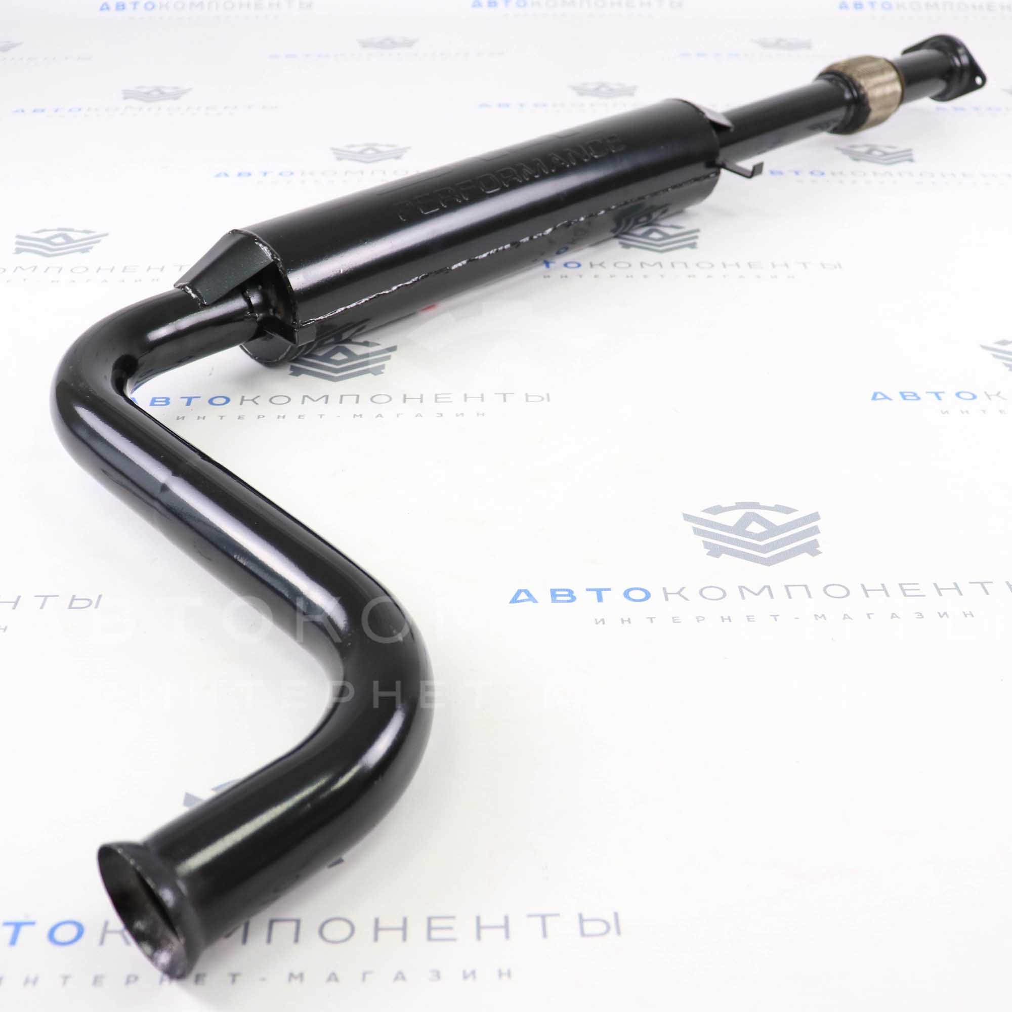 Резонатор (с гофрой) под выпускной коллектор STT ВАЗ 2108-21099, 2113-2115