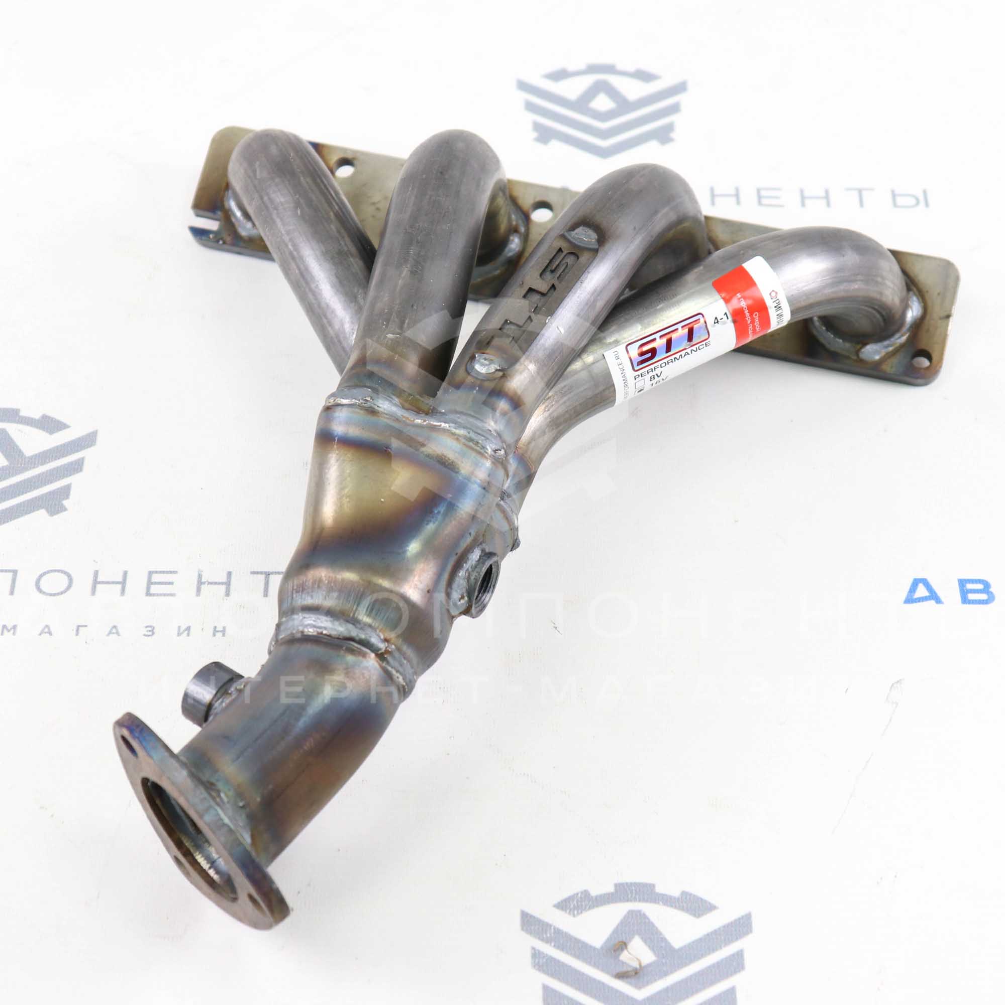 Вставка замены катализатора STT (4-1) 16V (под 2 датчика)