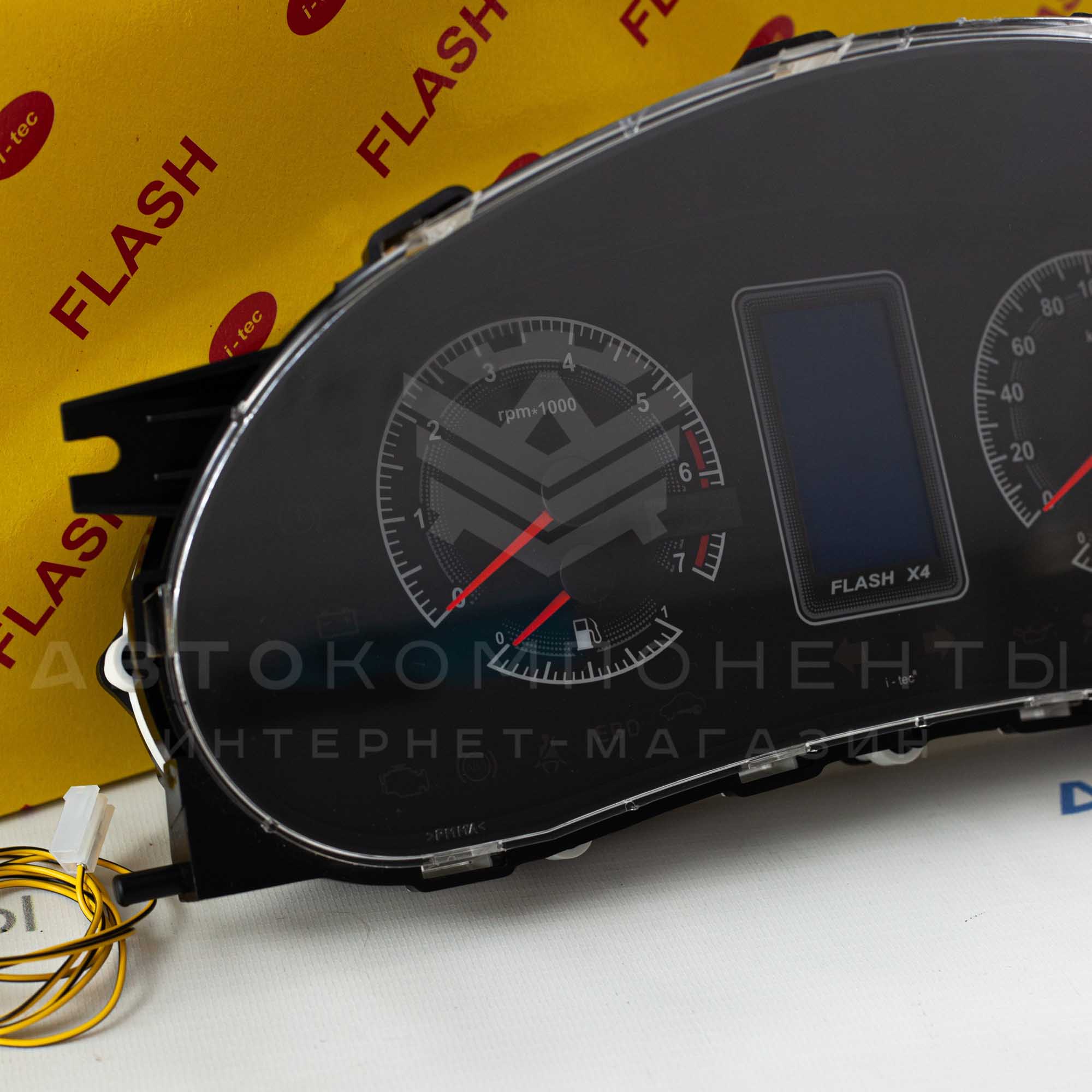 Комбинация приборов Flash X4 Лада Приора, Калина, 2110-2112 (евро панель)