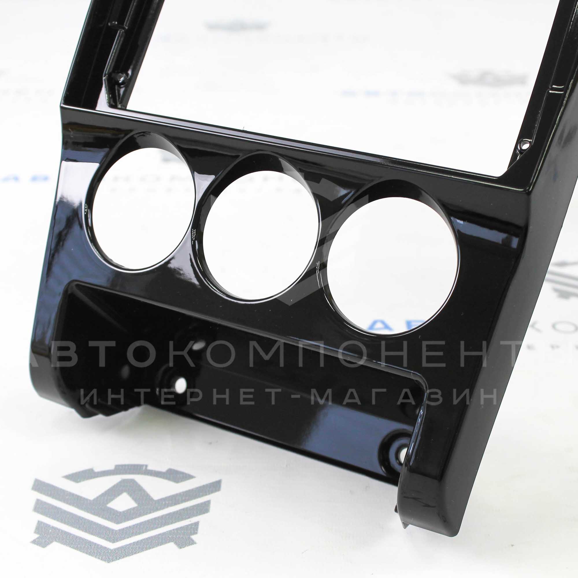 Центральная консоль 2DIN (9 дюймов) Лада Приора 2 (черный лак)