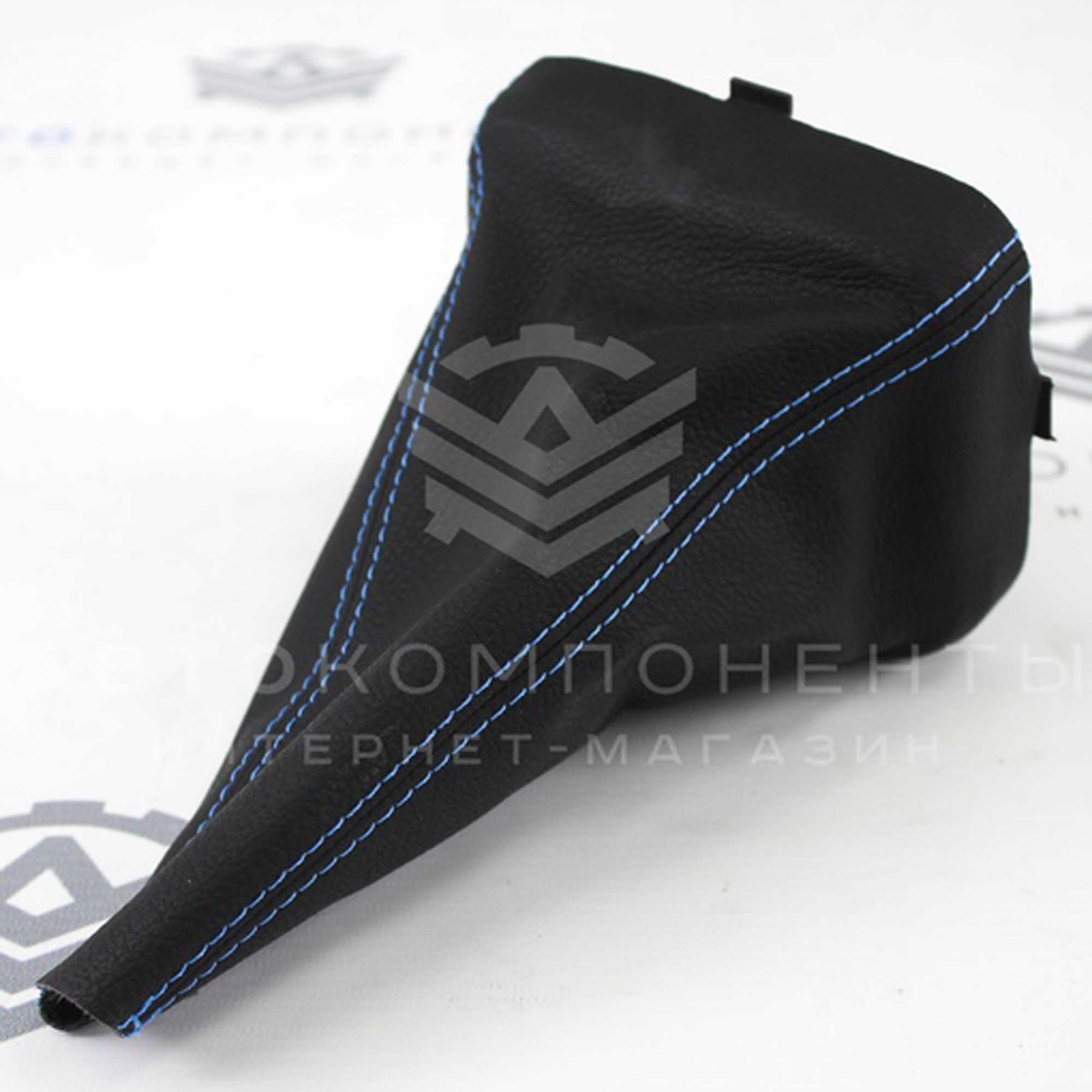 Кожух КПП (в коже) с цветной строчкой ВАЗ 2113, 2114, 2115