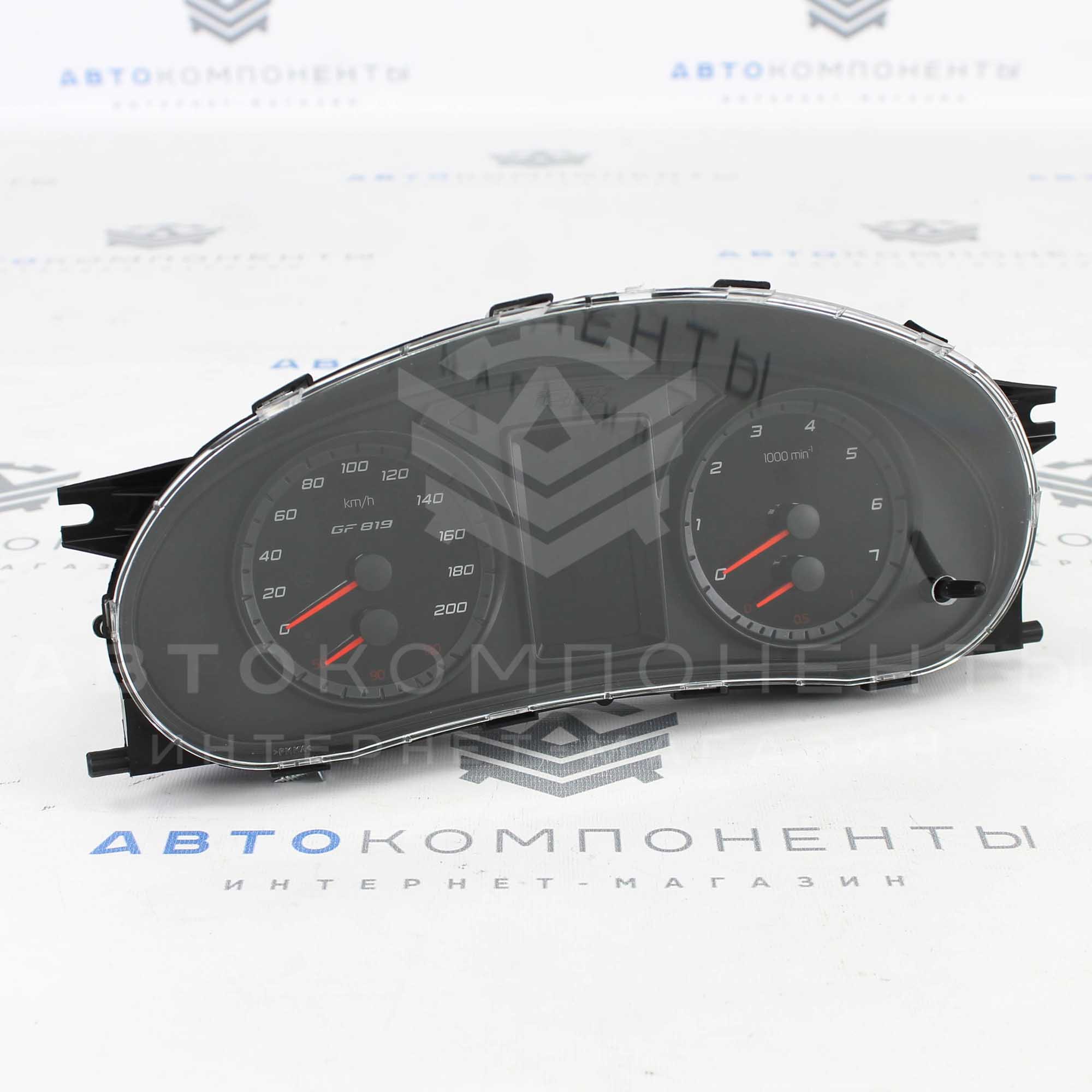 Электронная комбинация приборов "Gamma" GF 819 Black Лада Приора, Калина, ВАЗ 2110-2112