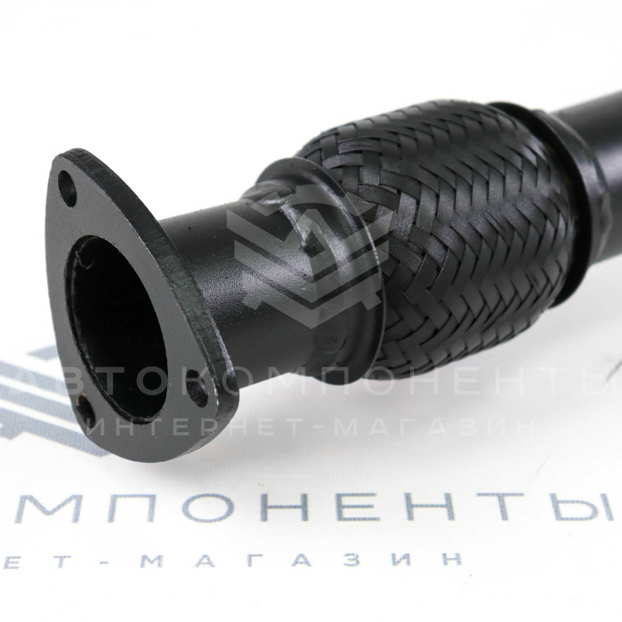 Резонатор "DK PRO" на "треугольном фланце" с гофрой (до 2008 г) ВАЗ 2110-2112 (РЗ0010)