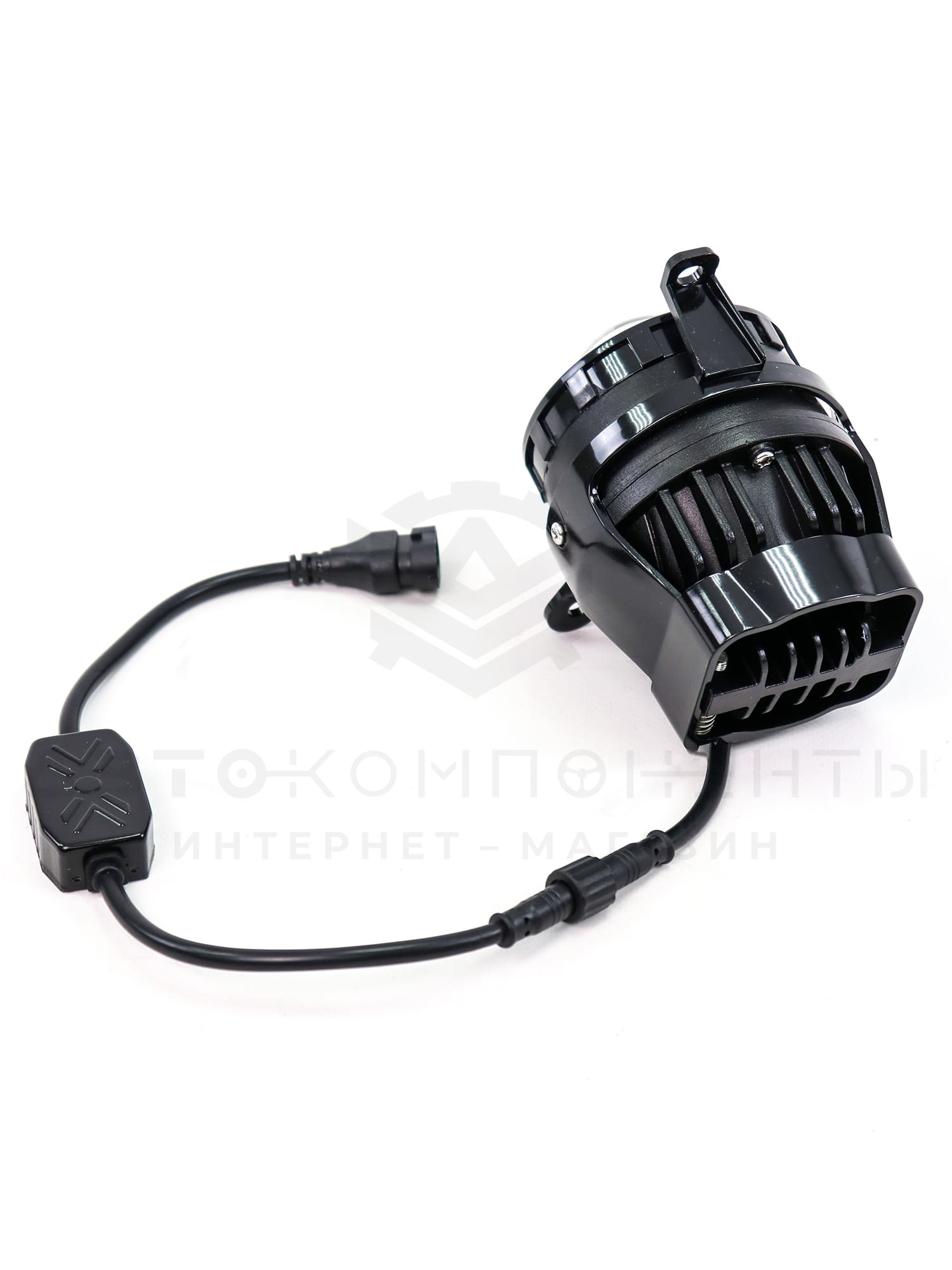 Противотуманные светодиодные фары (ПТФ) BI-LED (3000К+6000К) с линзами 50W (3 дюйма) Лада Приора, Шевроле Нива, Газель Next/Бизнес