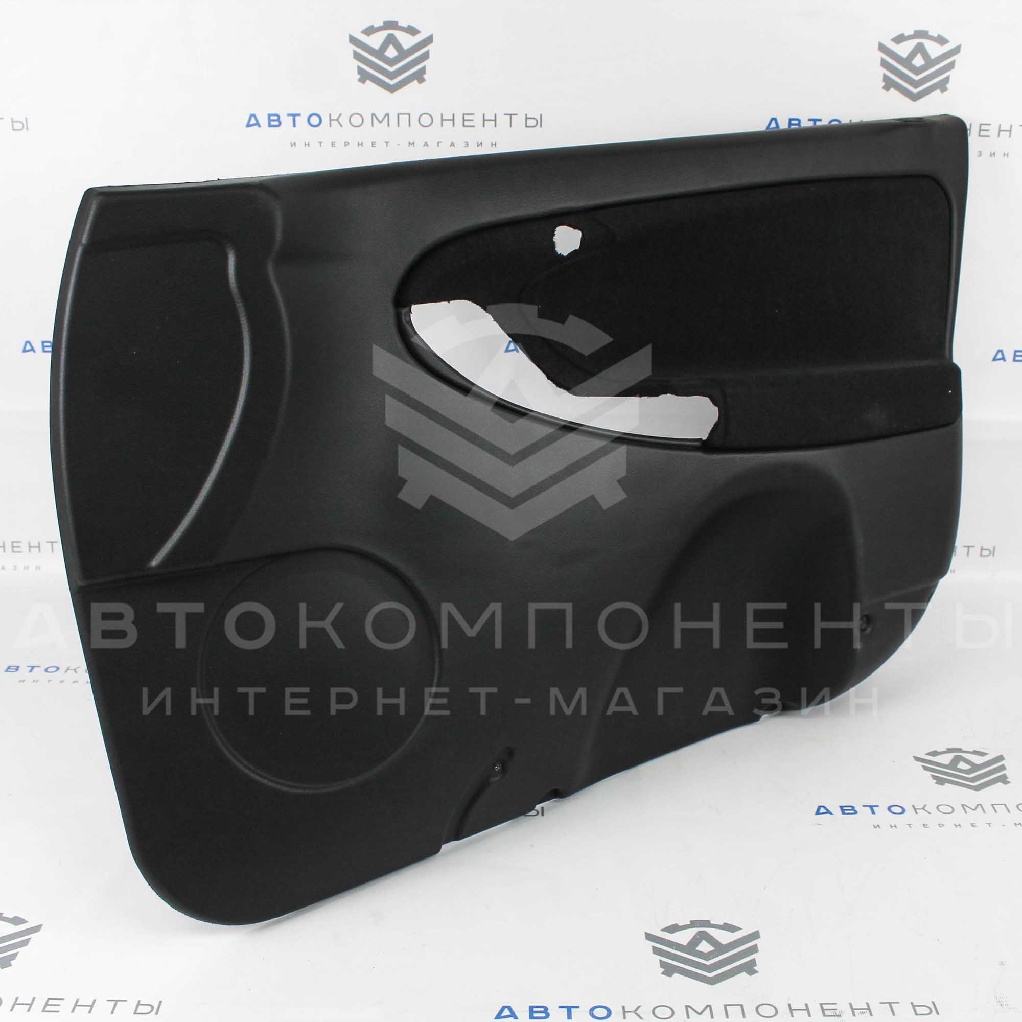 Заводские черные обивки дверей Лада Калина