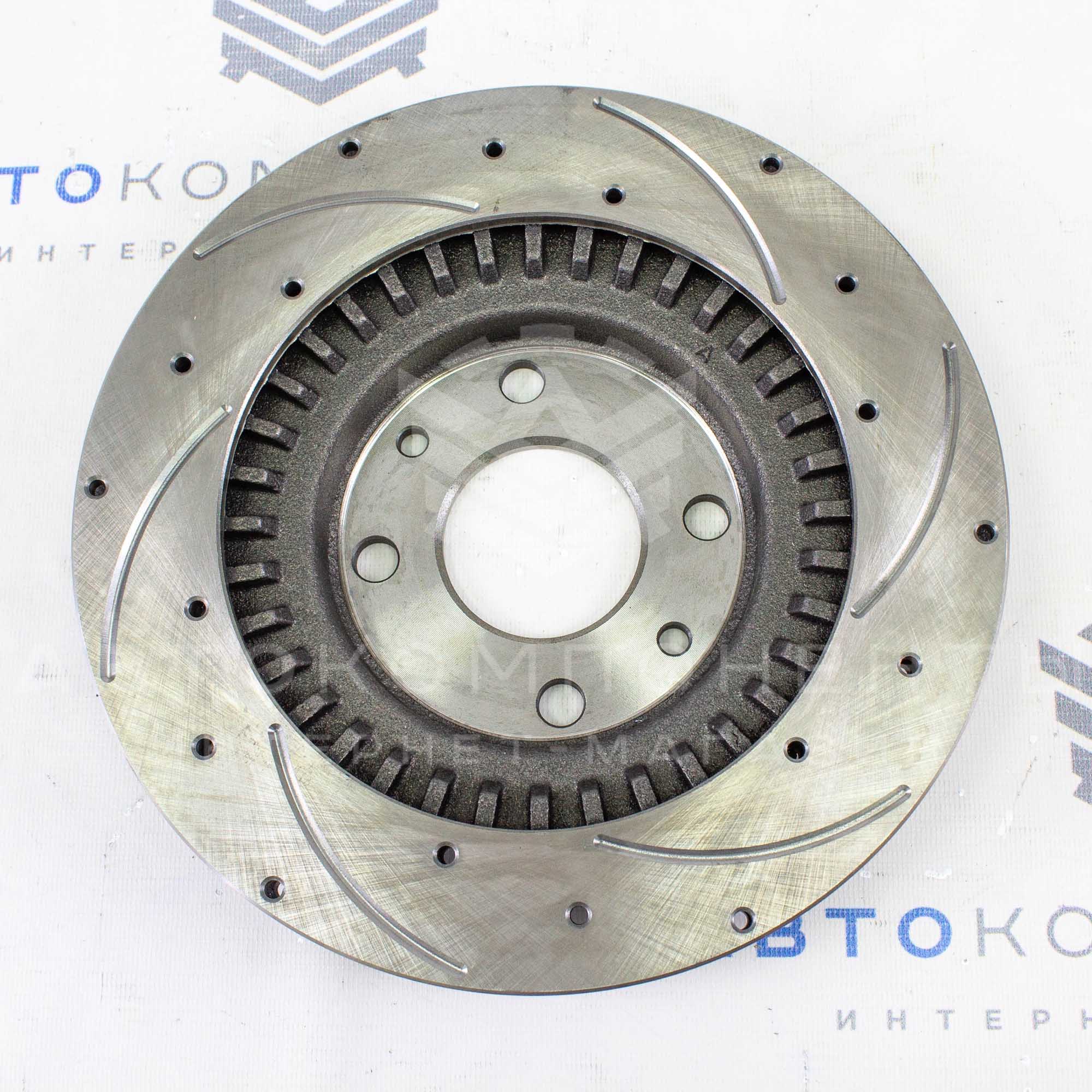 Тормозные диски "АТС" 2112 R14 (насечки, перфорация) ВАЗ 2110-2112, Лада Гранта