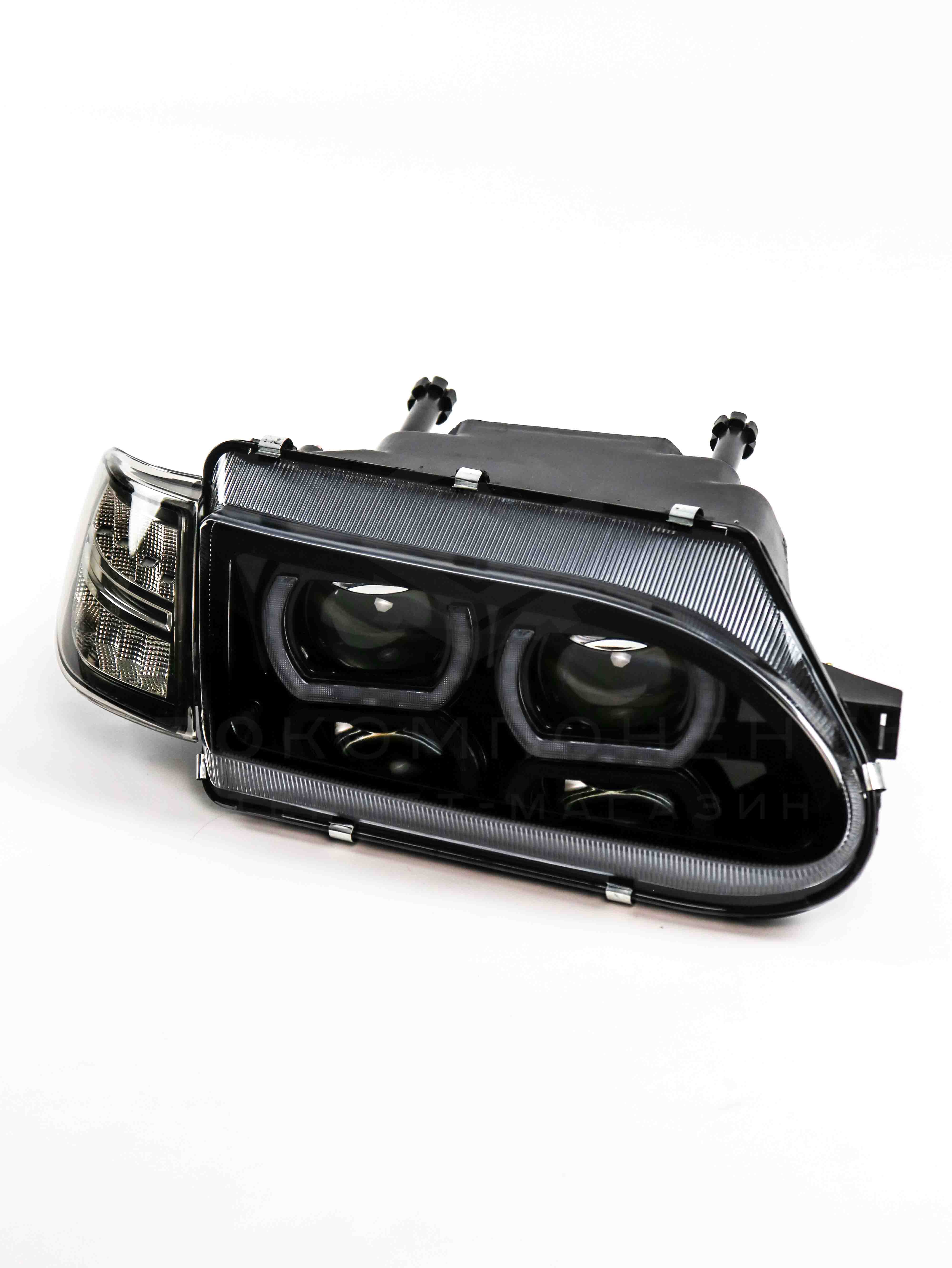 Светодиодные фары в стиле “BMW” с ДХО (4 LED линзы) ВАЗ 2113, 2114, 2115