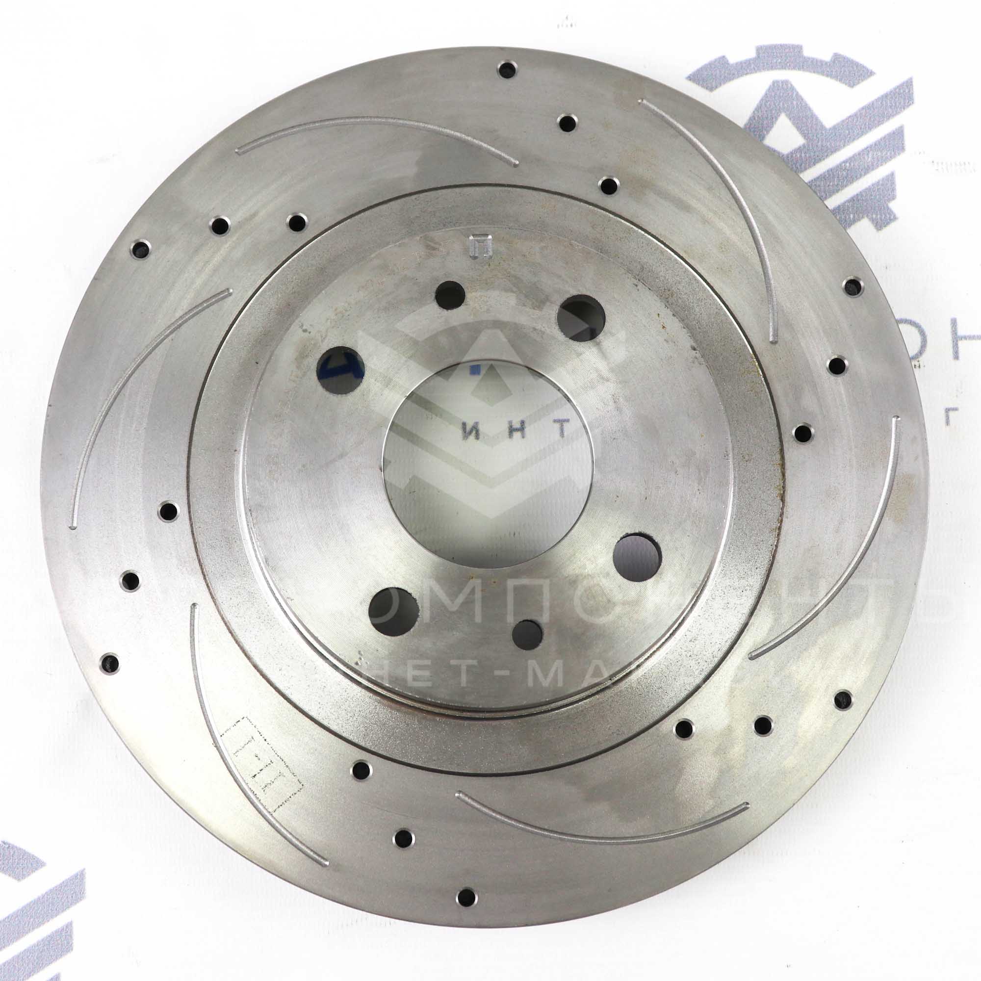 Тормозные диски "АВТОРЕАЛ" (насечки, перфорация) ВАЗ 2110-2112, Гранта, Калина, Приора