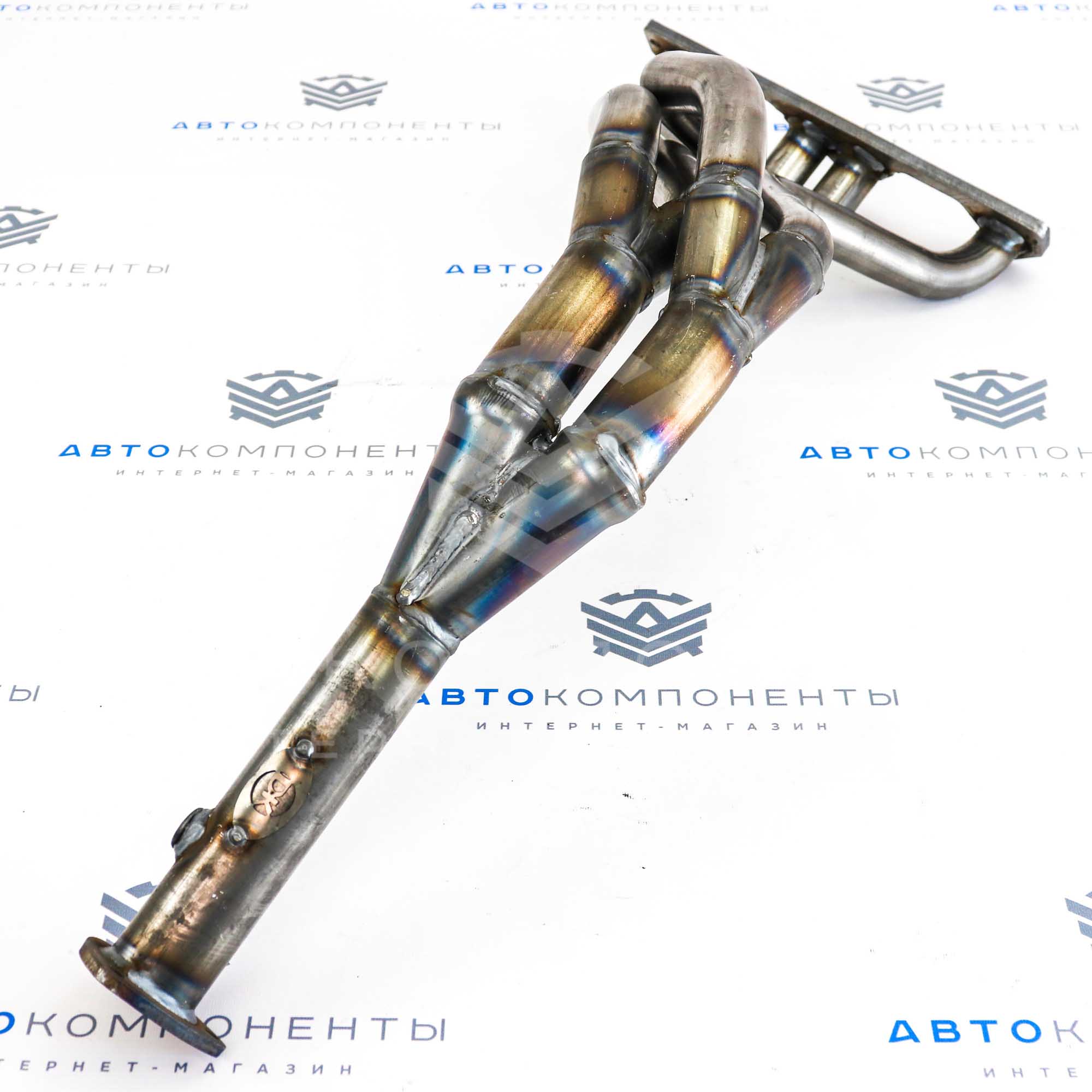 Выпускной коллектор (паук) "DK PRO" на "треугольном фланце" 8v 4-2-1 ВАЗ 2108-21099, 2113-2115 (ПНО0021)