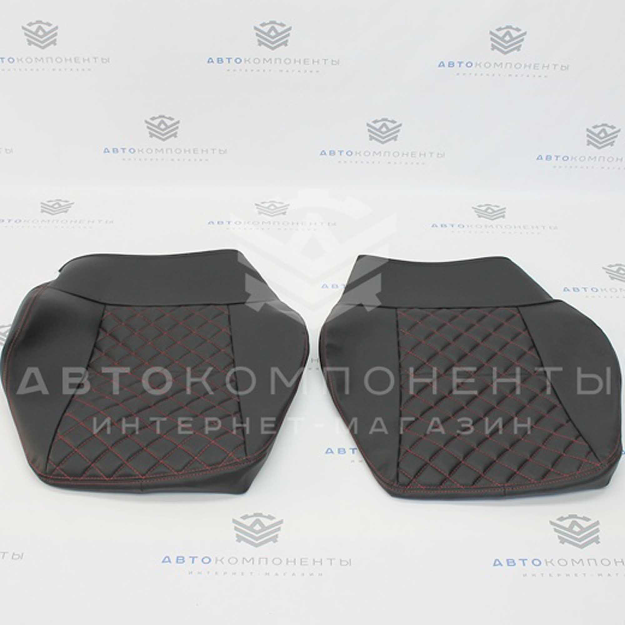 Обивки сидений ВАЗ 2107 с прострочкой "Квадрат по диагонали"