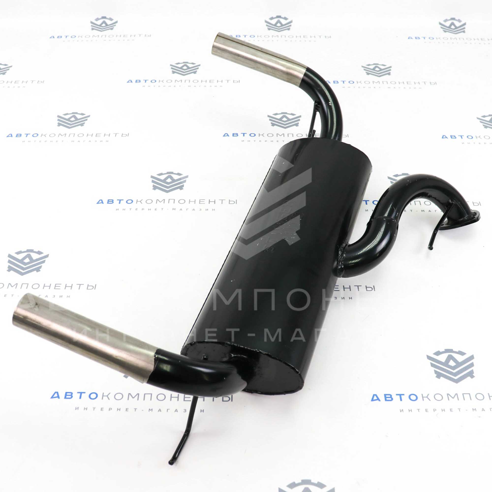 Глушитель "Stinger" прямоточный, раздвоенный (без насадок) Шевроле Нива