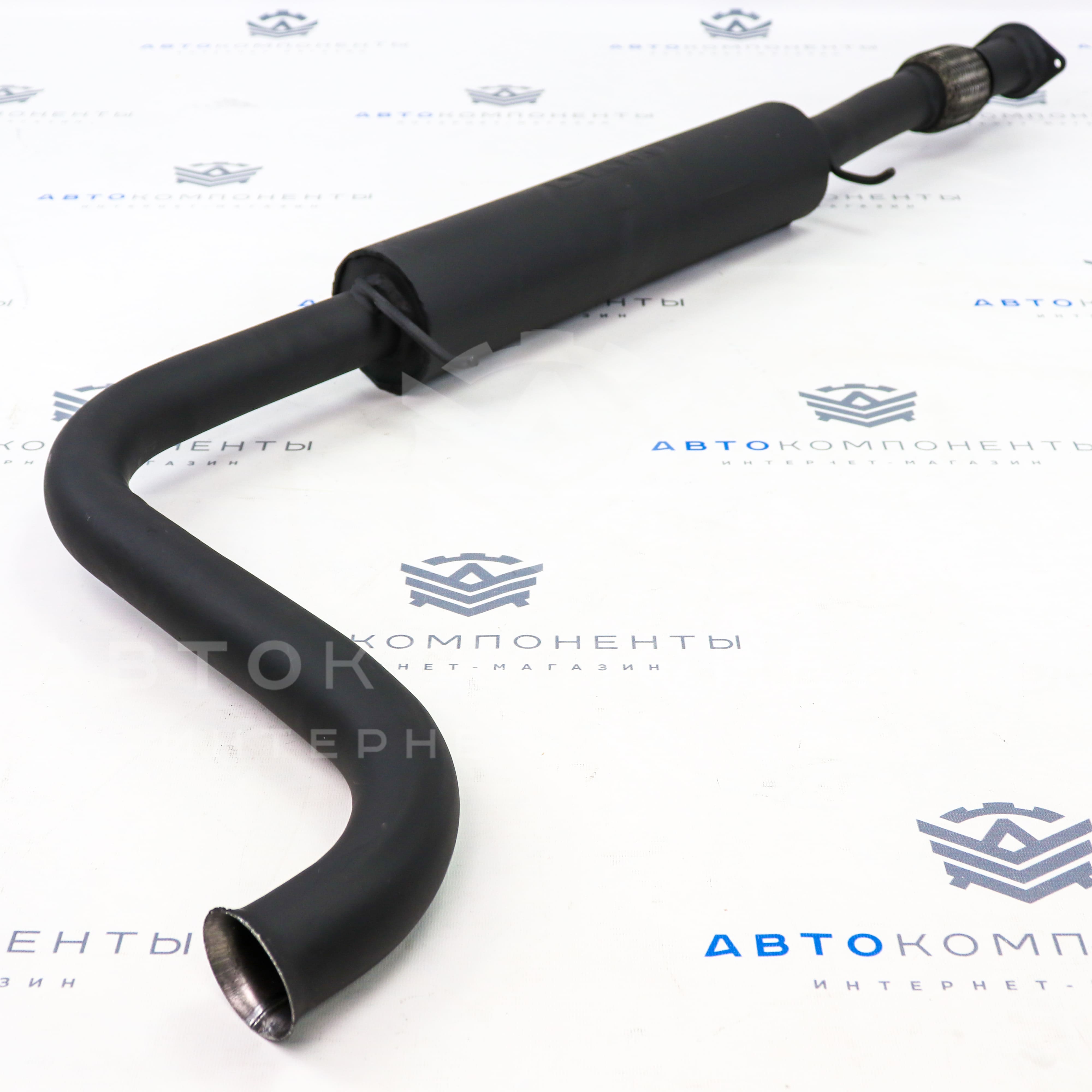 Выпускной комплект "DK PRO" 16V на ушастом фланце с глушителем (комфорт) ВАЗ 2112 (до 2008 г.)