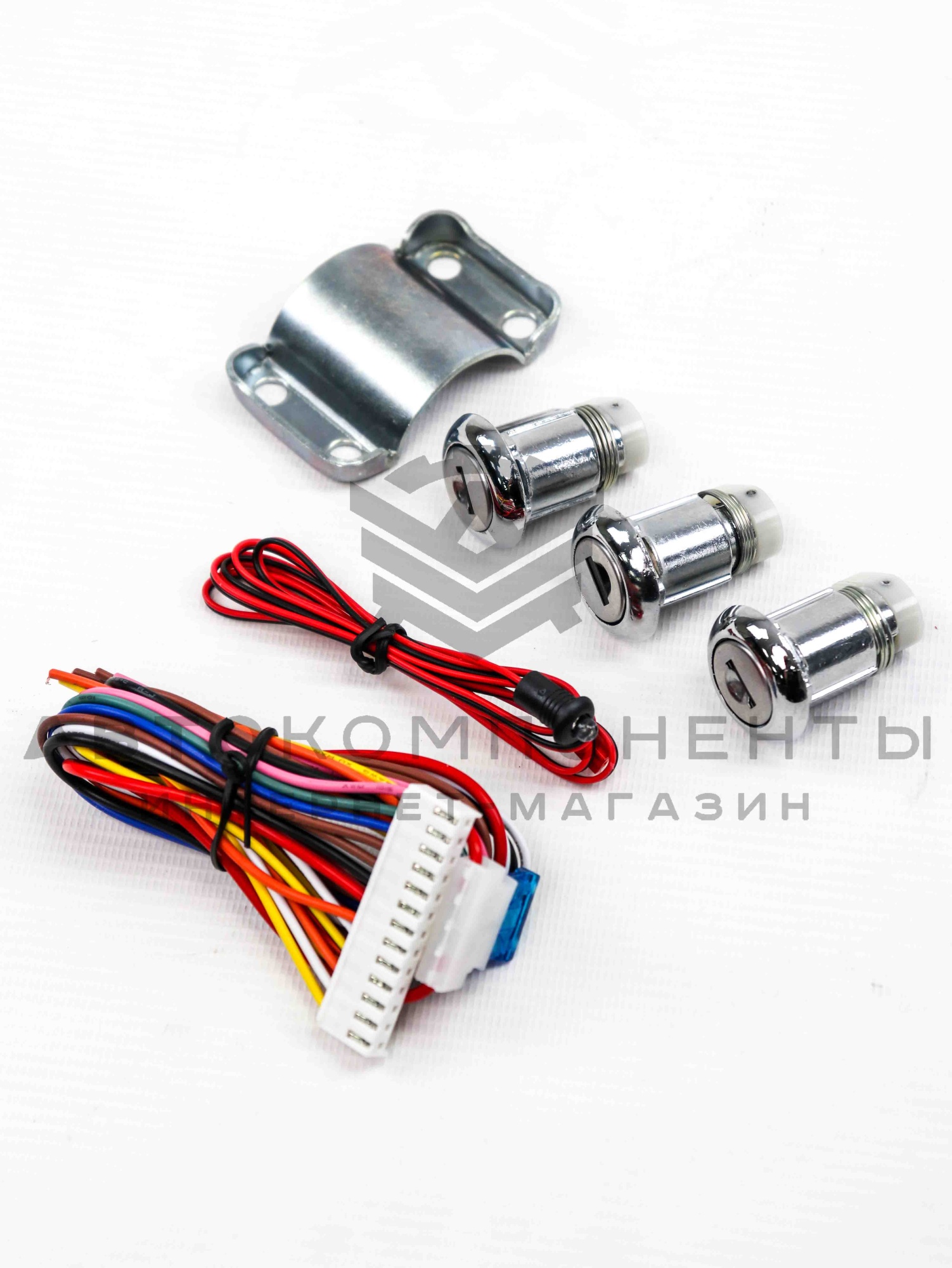 Замок зажигания (нового образца) с выкидным ключом в стиле Audi (без чипа) Лада Приора