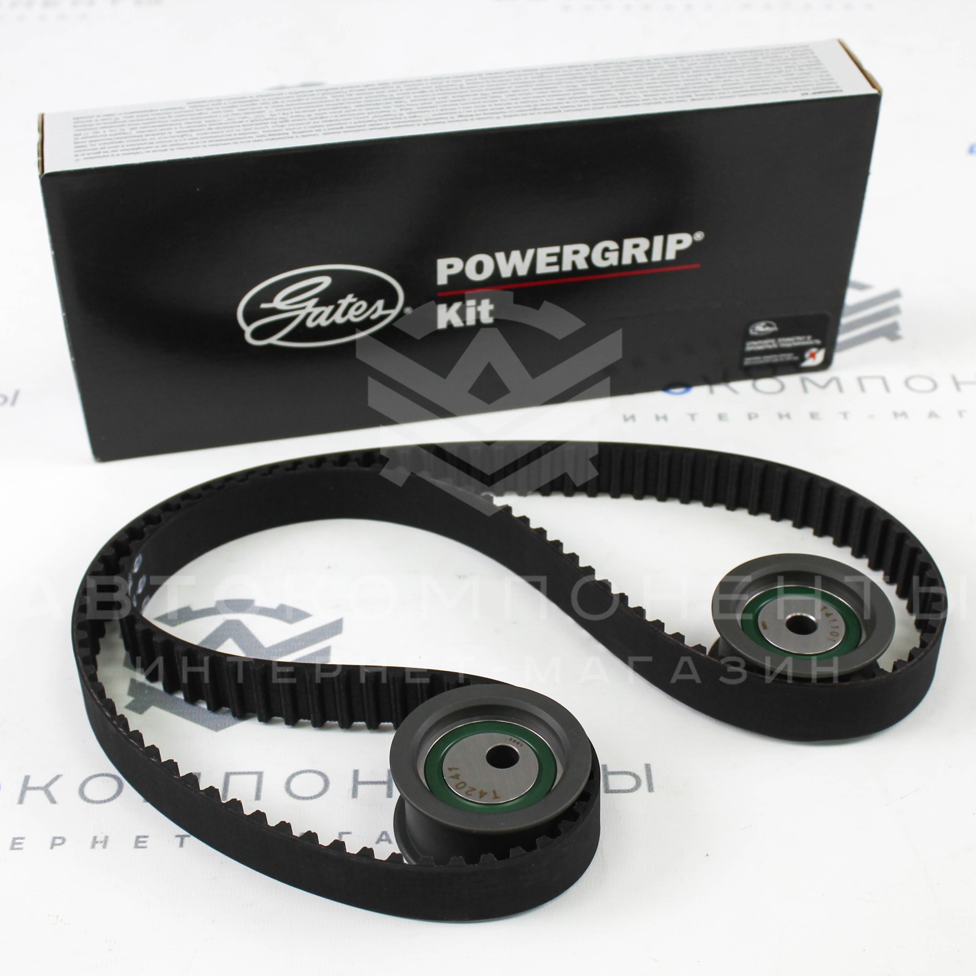 Ремень ГРМ с роликами (усиленные) "GATES" 16v ВАЗ 2110, 2111, 2112, 2114 (K055468XS)