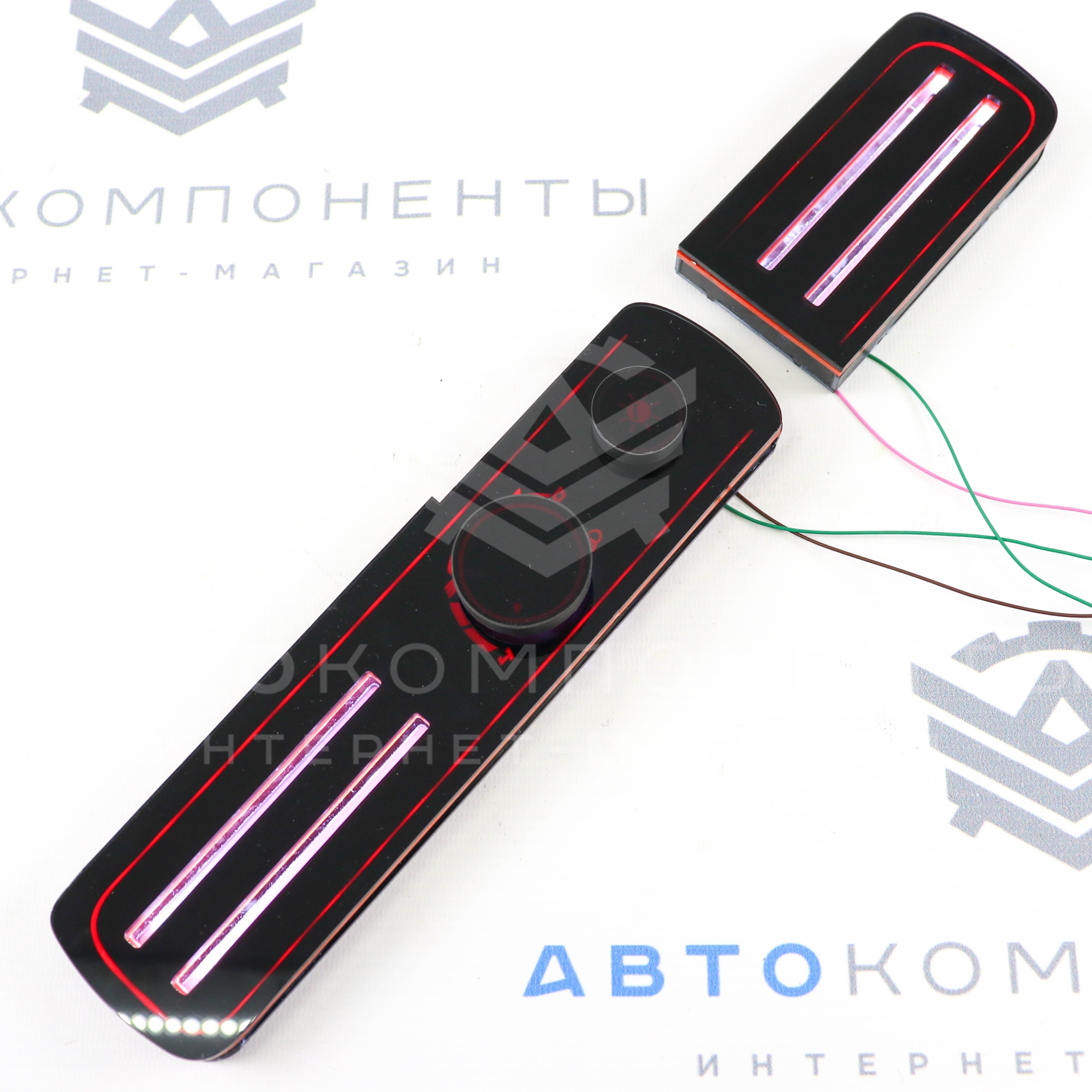 LED модуль корректора фар (удлиненный) ВАЗ 2113, 2114, 2115 (красная подсветка)