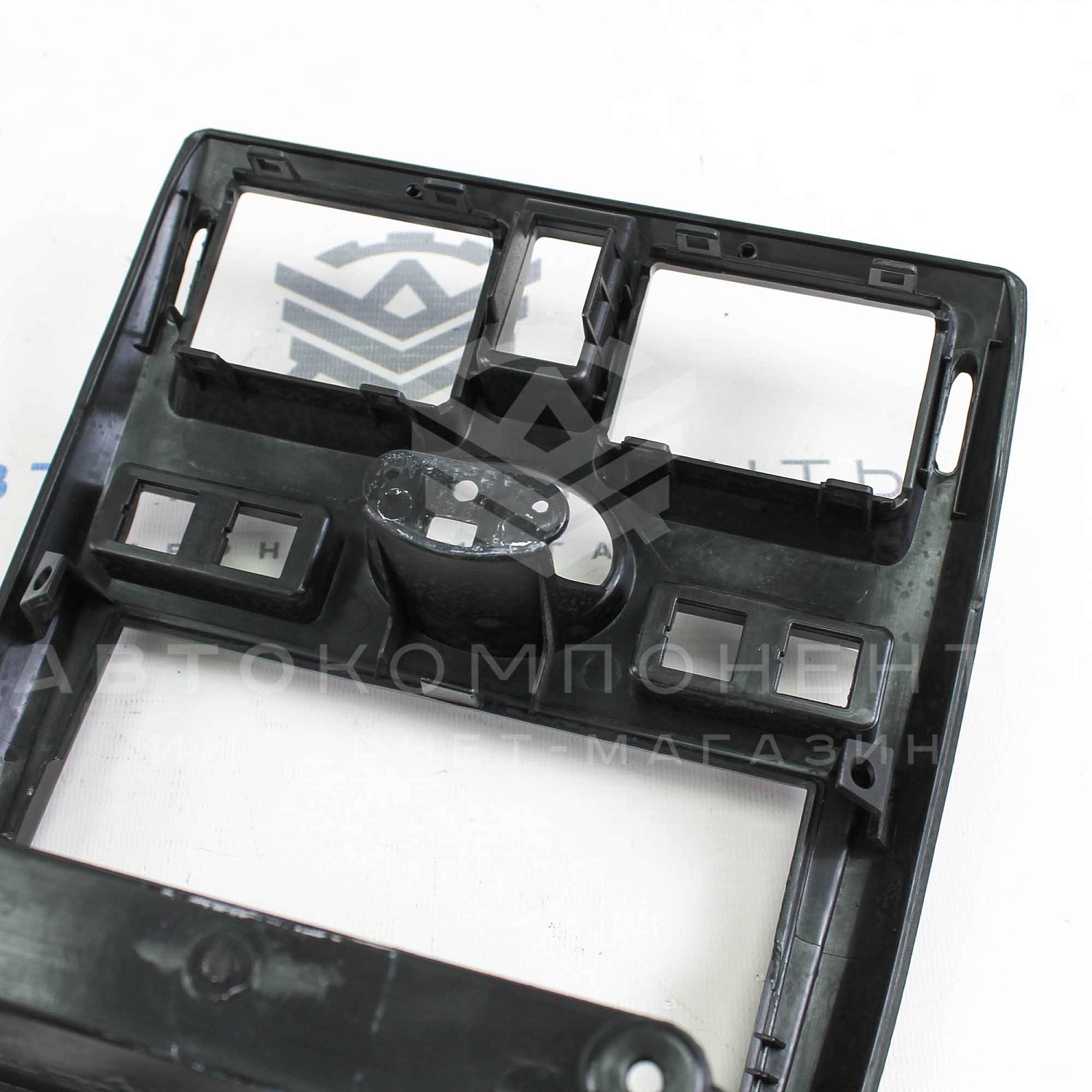 Центральная консоль 2DIN Лада Приора (черный лак)