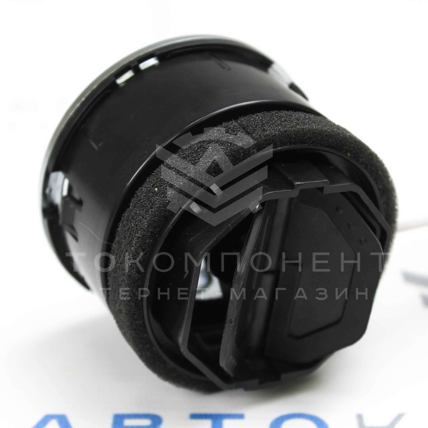 Сопло вентиляции Ferrari (модифицированное) с подсветкой Лада Гранта, Калина 2, Ларгус (серебристое)