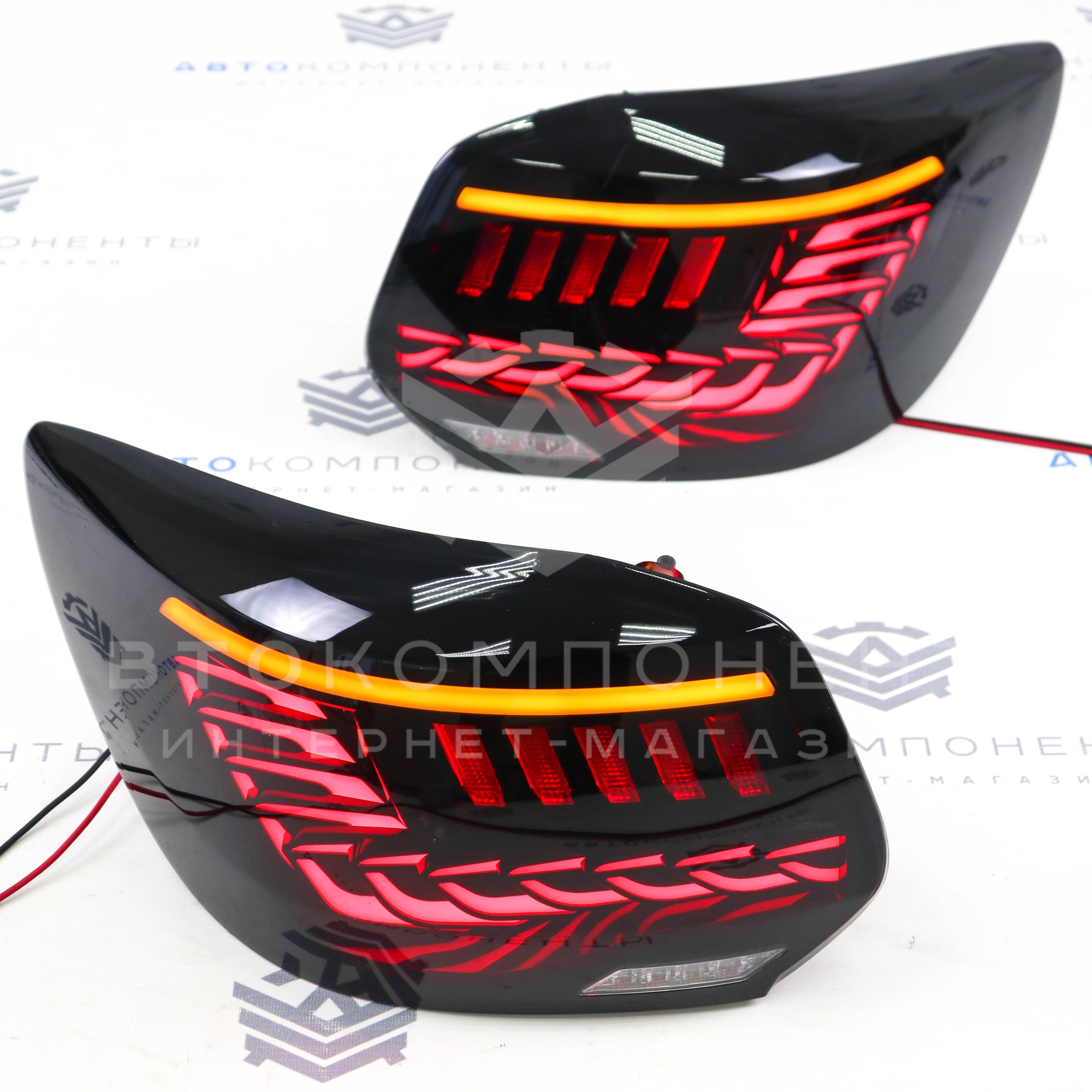 Светодиодные тюнинг фонари (тонированные) Лада Гранта, Гранта FL (лифтбек)