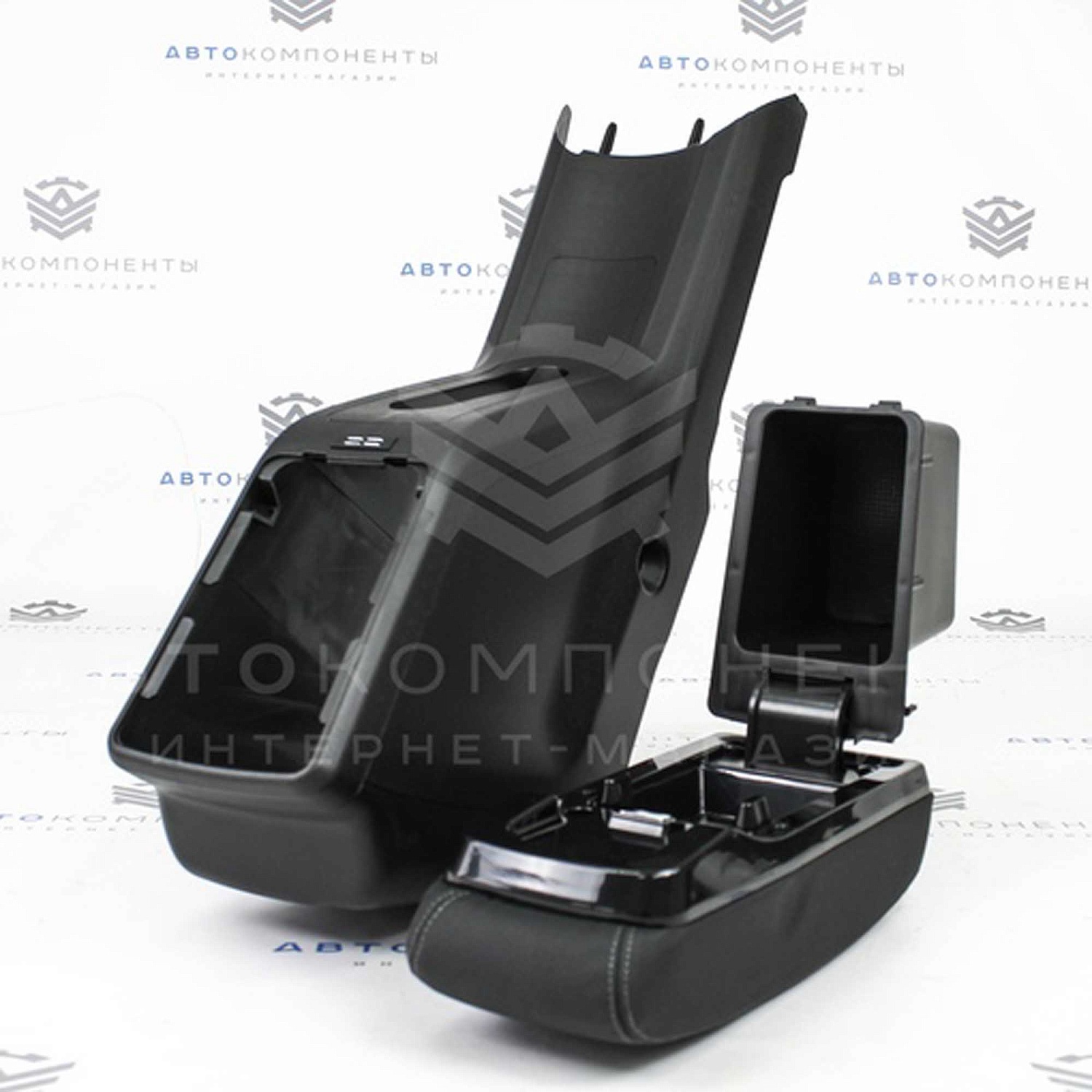 Подлокотник "Sal-Man" (в коже) Лада Vesta (серая нить)