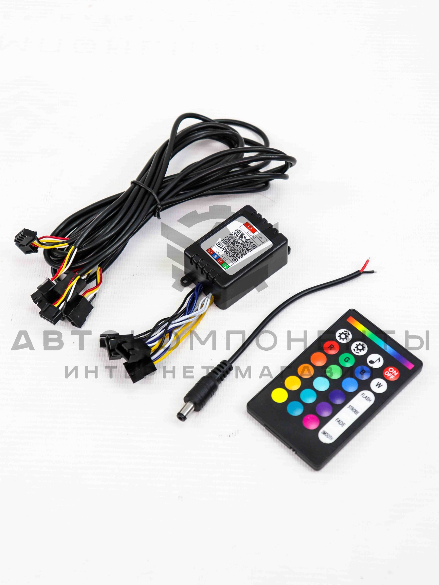 Сопла вентиляции AMG с RGB подсветкой (Bluetooth) Лада Гранта, Калина 2, Ларгус (черные)