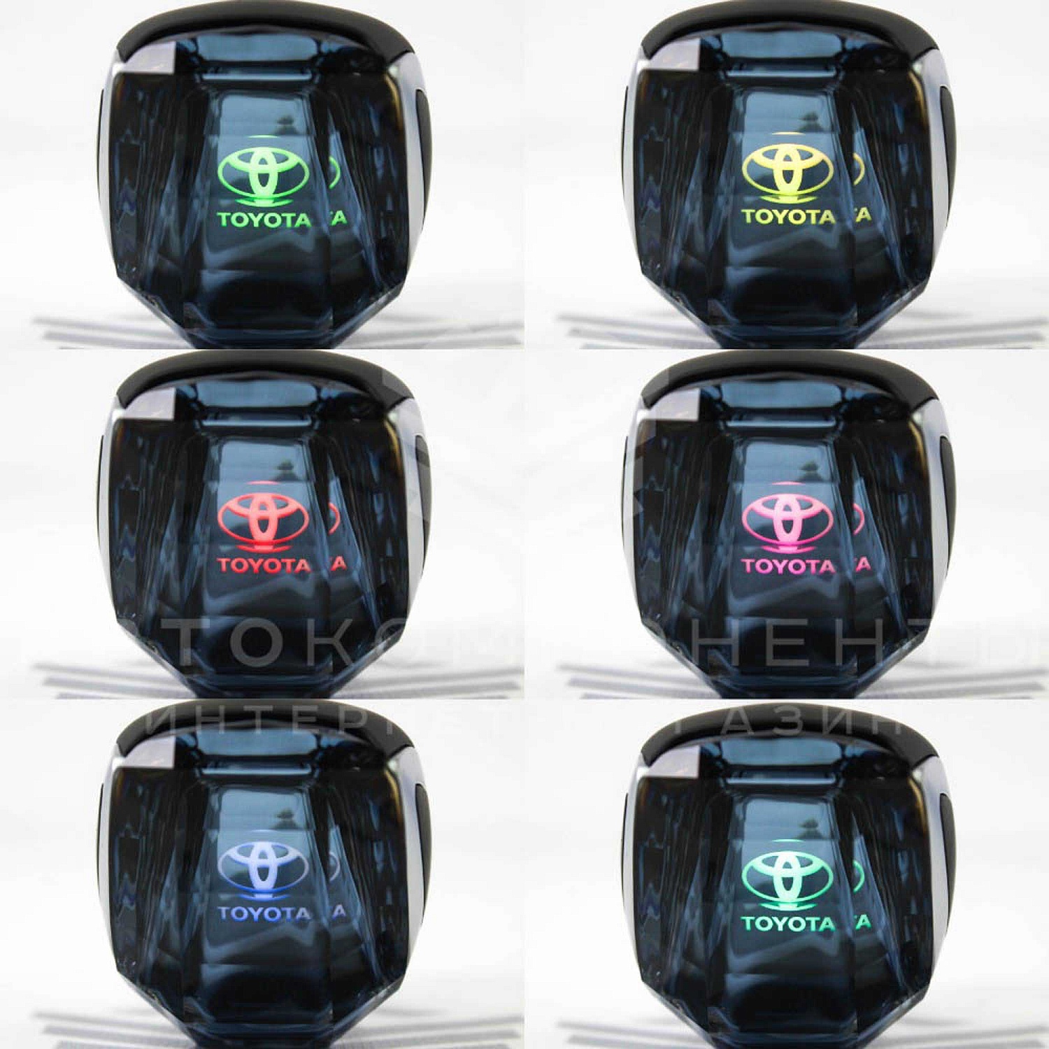 Ручка КПП TOYOTA "Кристалл" с подсветкой (универсальная)