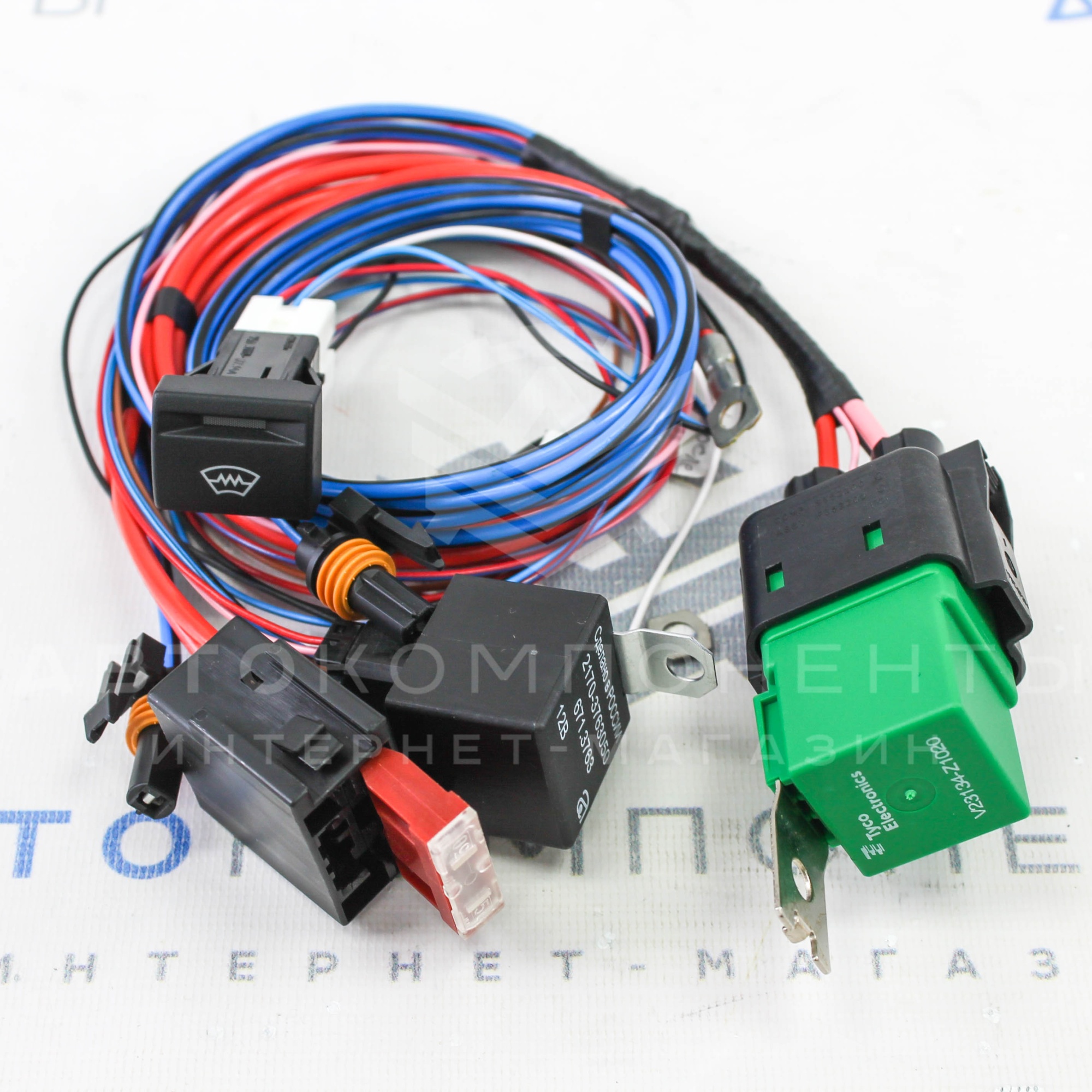 Монтажный набор для подключения лобового стекла с подогревом Лада Приора