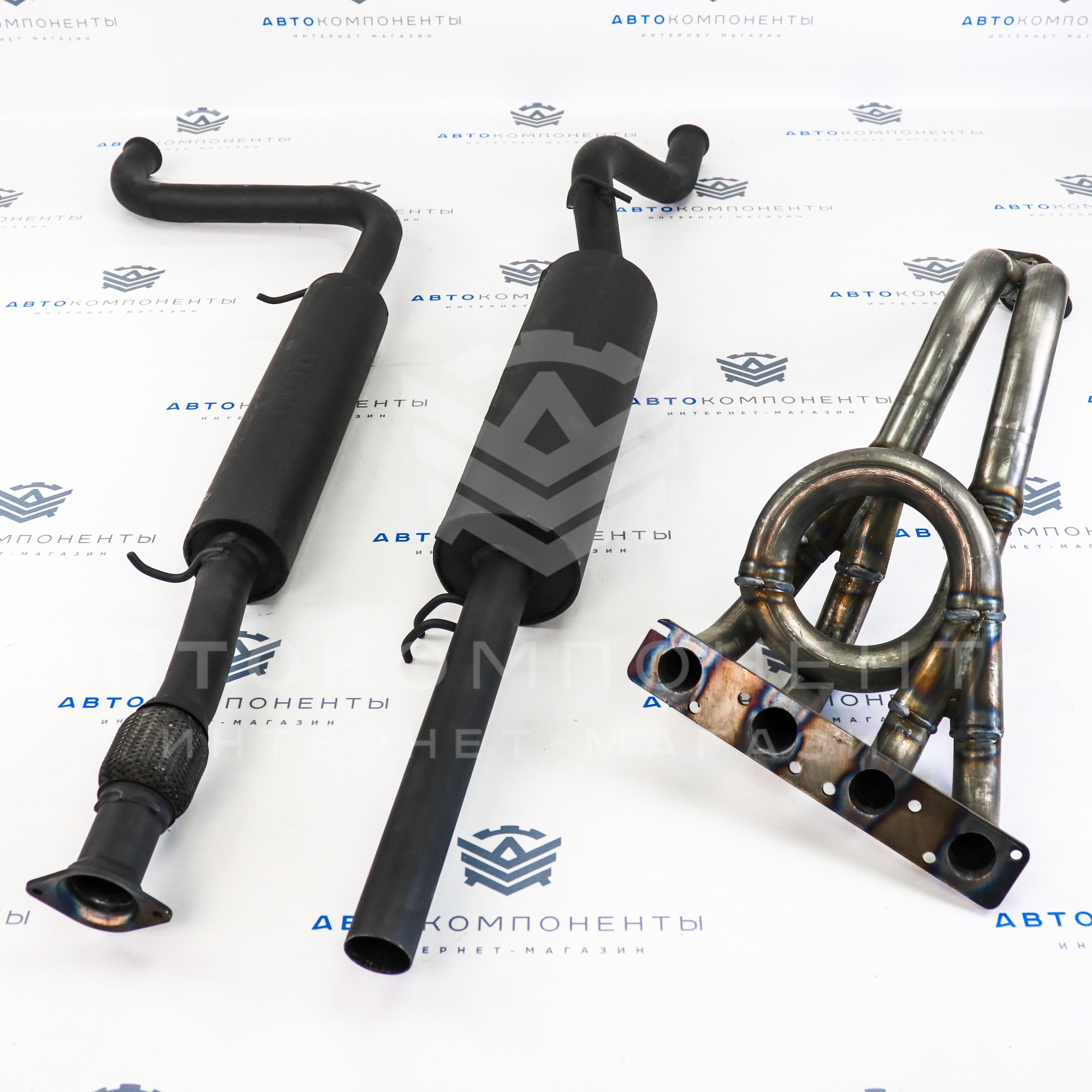 Выпускной комплект "DK PRO" 16V Subaru Sound на ушастом фланце с глушителем (комфорт) ВАЗ 2112 (до 2008 г.)