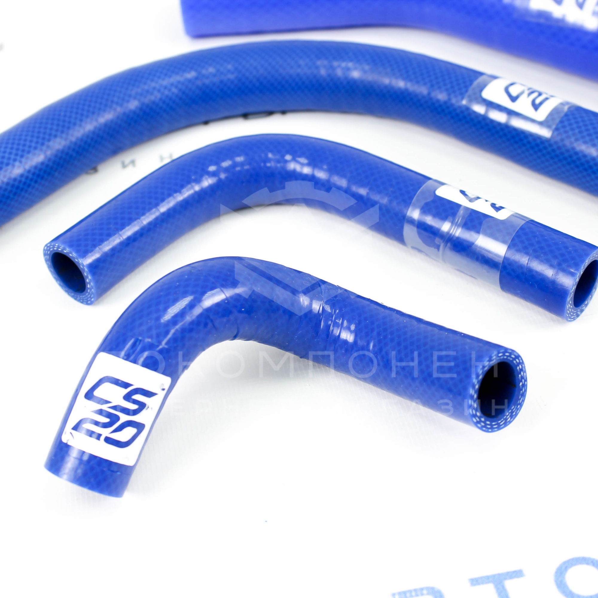 Комплект силиконовых патрубков CS20 ВАЗ 2101-2107 (алюминиевый радиатор) (10839)