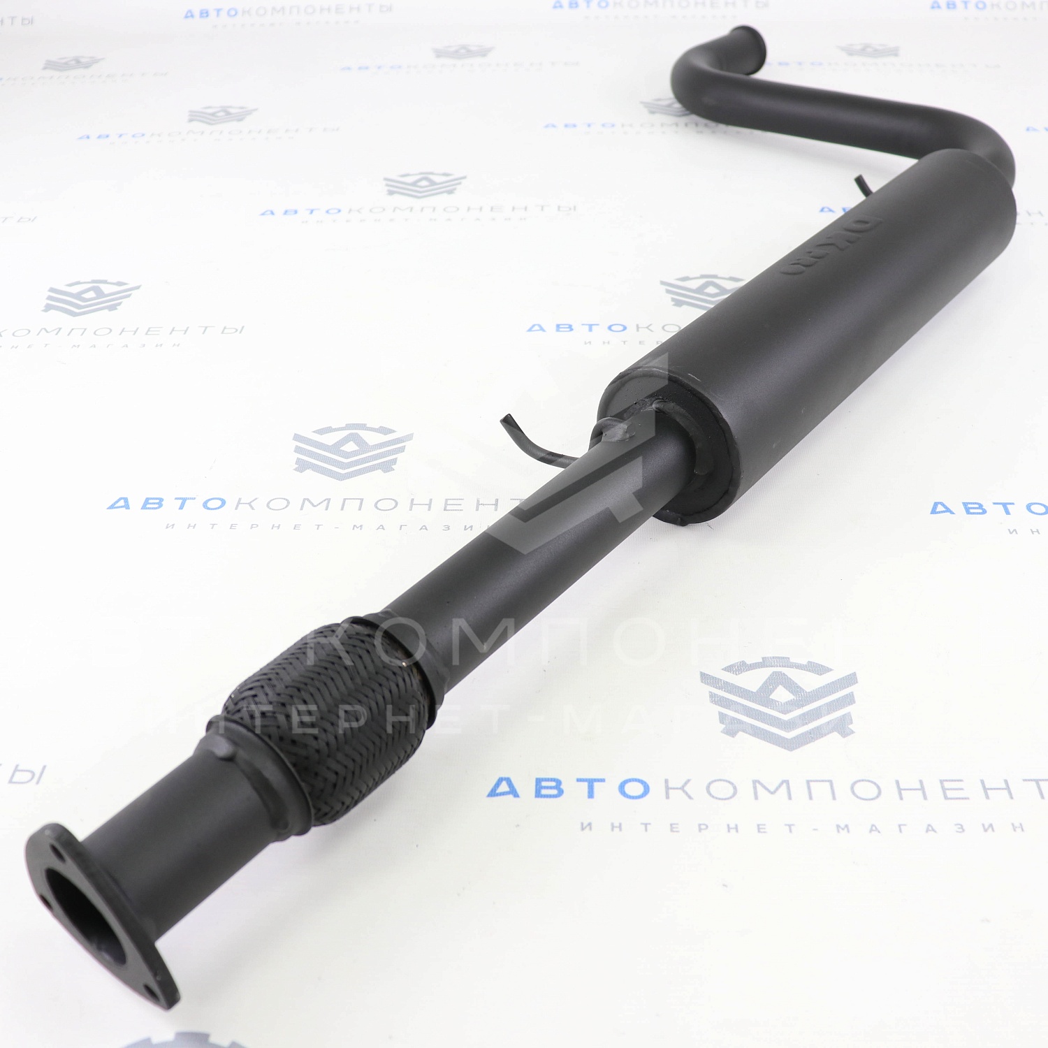 Выпускной комплект "DK PRO" 8V на треугольном фланце с глушителем (спорт) ВАЗ 2114, 2113 Выпускной комплект "DK PRO" 8V на треугольном фланце с глушителем (спорт) ВАЗ 2114, 2113