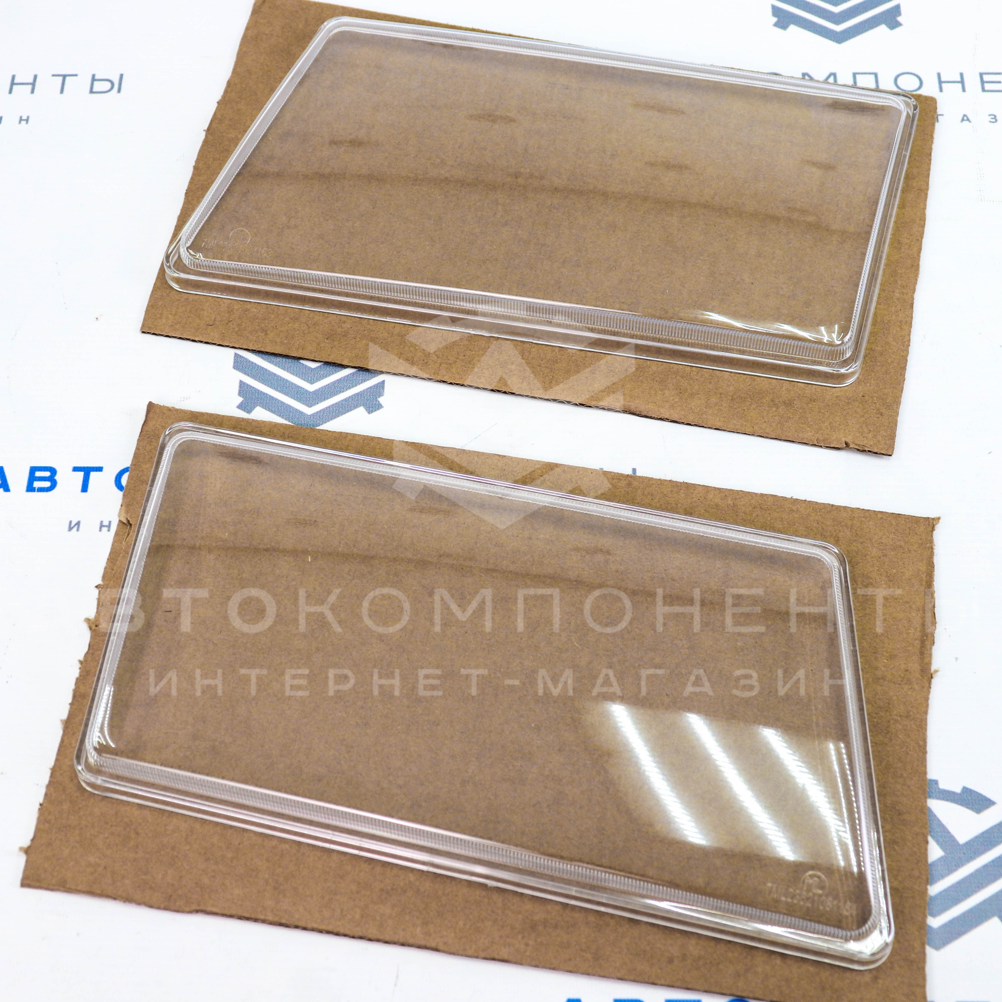 Гладкие стекла передних фар (без рифлений) ВАЗ 2108, 2109, 21099