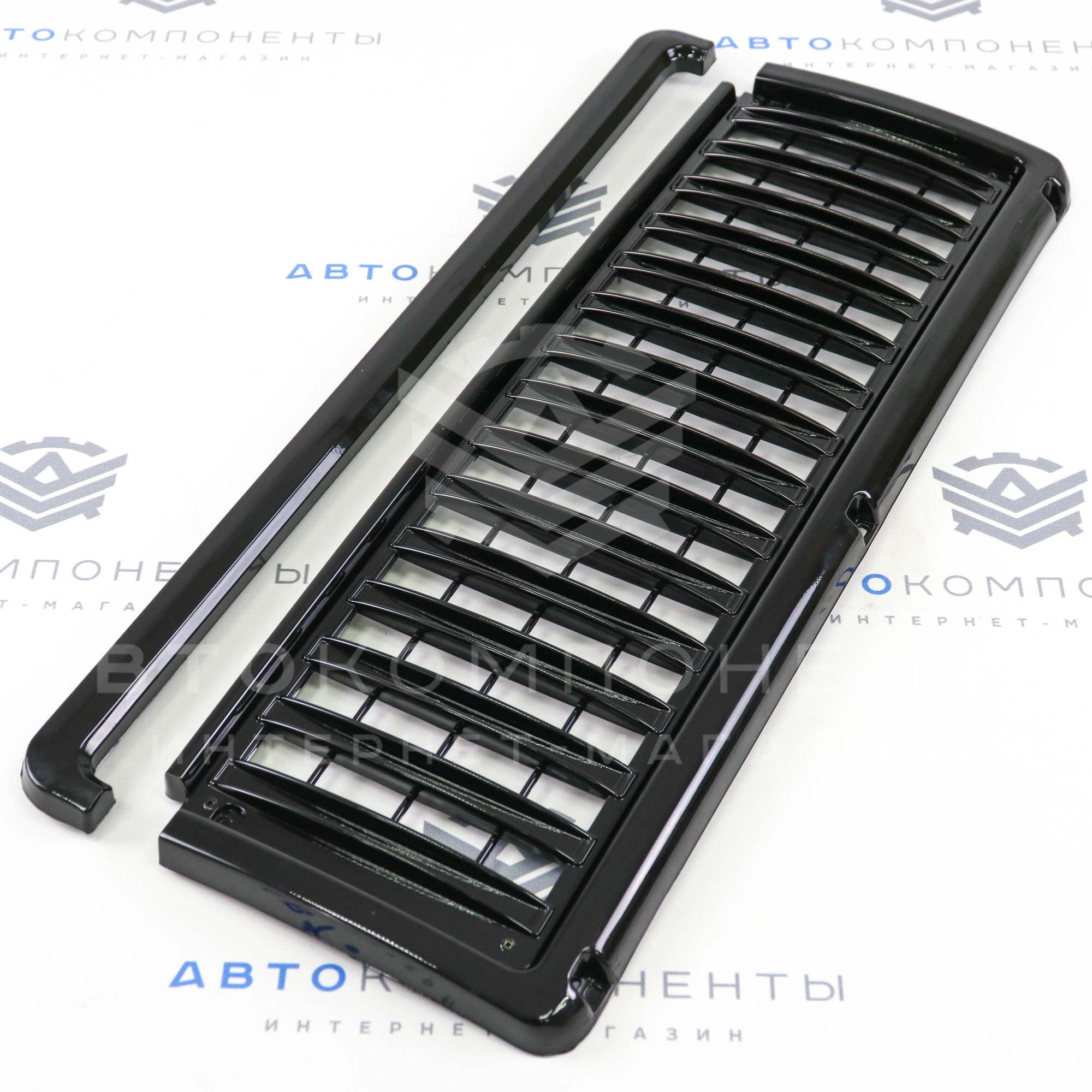 Решетка радиатора в стиле "AMG" (черный глянец) ВАЗ 2107