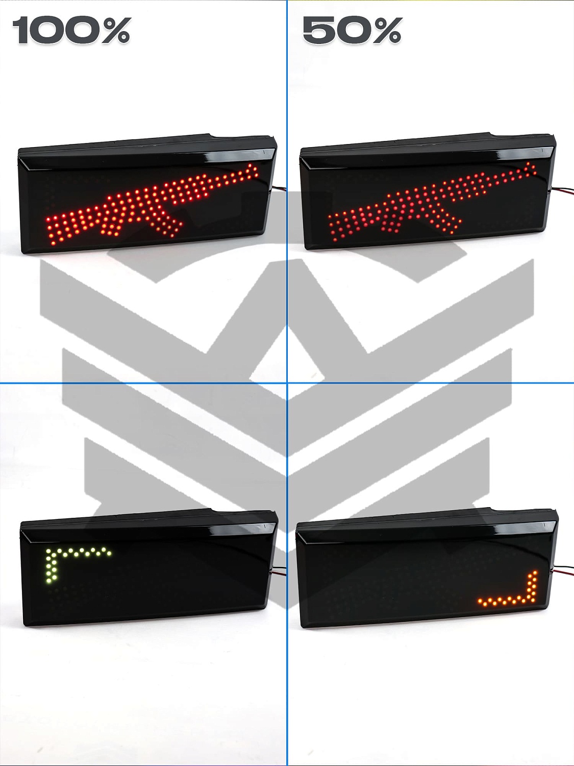 Светодиодные фонари "АК-47" (калаш) ВАЗ 2108-2114 (тонированные)